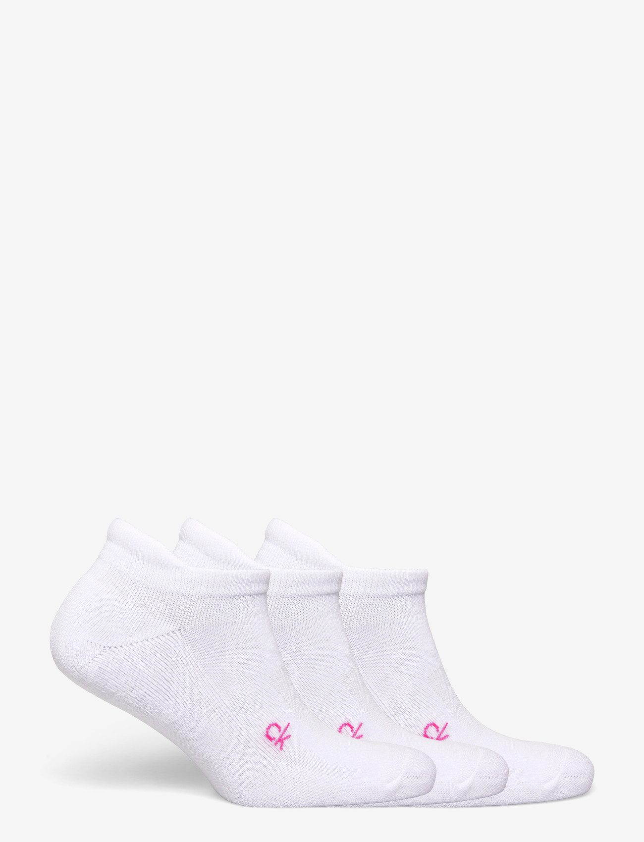 Calvin Klein Golf - LADIES GOLF TRAINER SOCK WITH TAB - undertøj og sokker - wht-pnk - 1