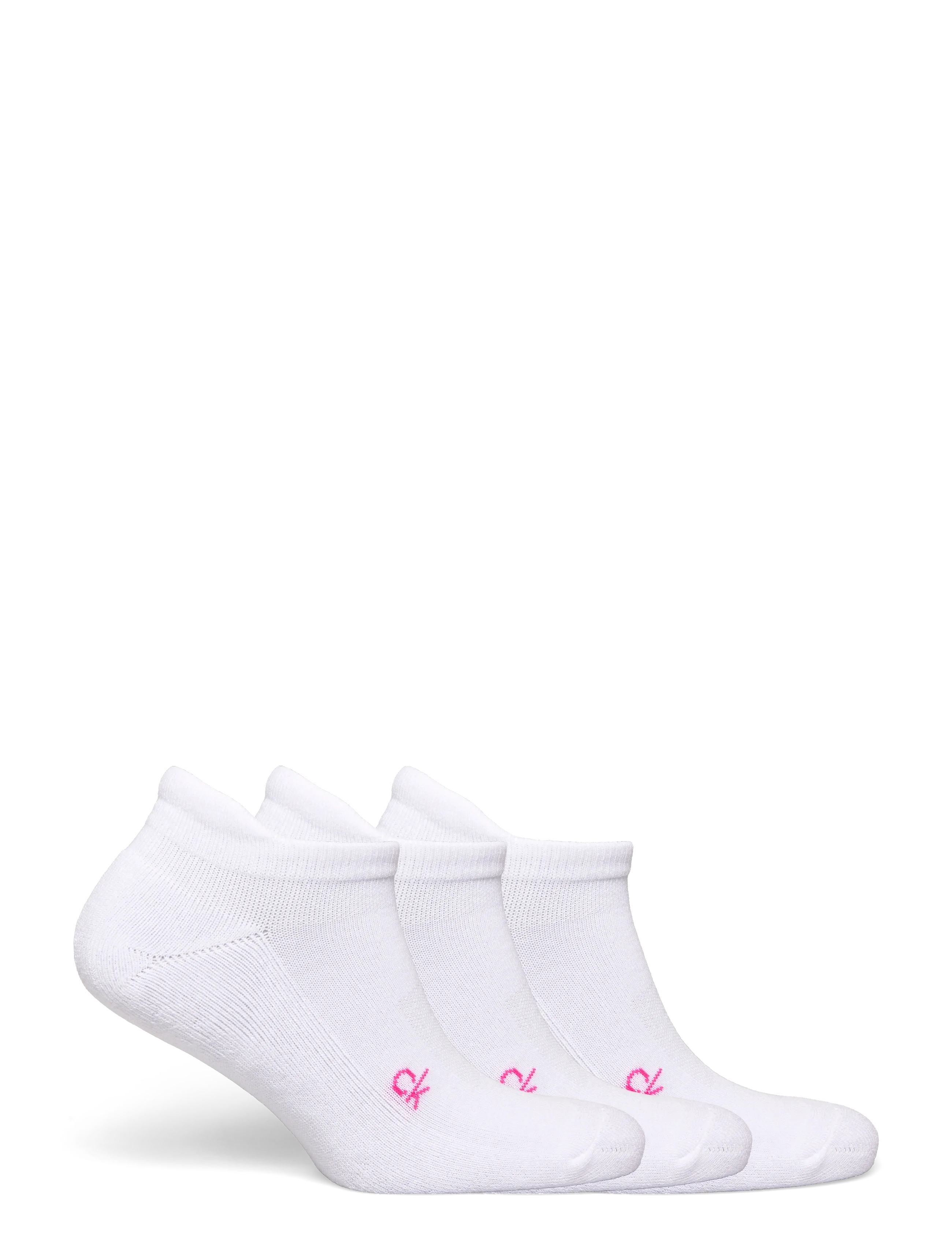 Calvin Klein Golf - LADIES GOLF TRAINER SOCK WITH TAB - strümpfe - wht-pnk - 1