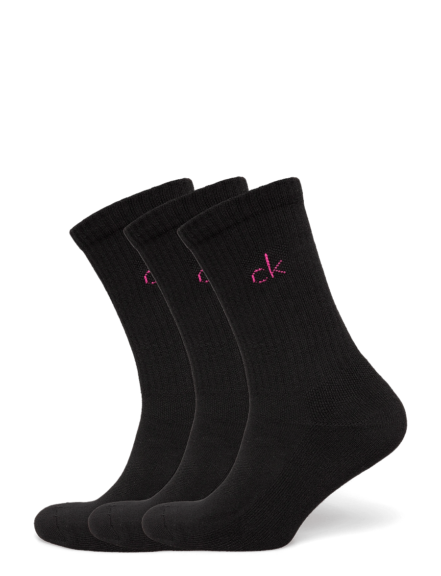 Calvin Klein Golf - LADIES GOLF CREW SOCK ( 3 PAIRS ) - undertøj og sokker - blk-pnk - 0