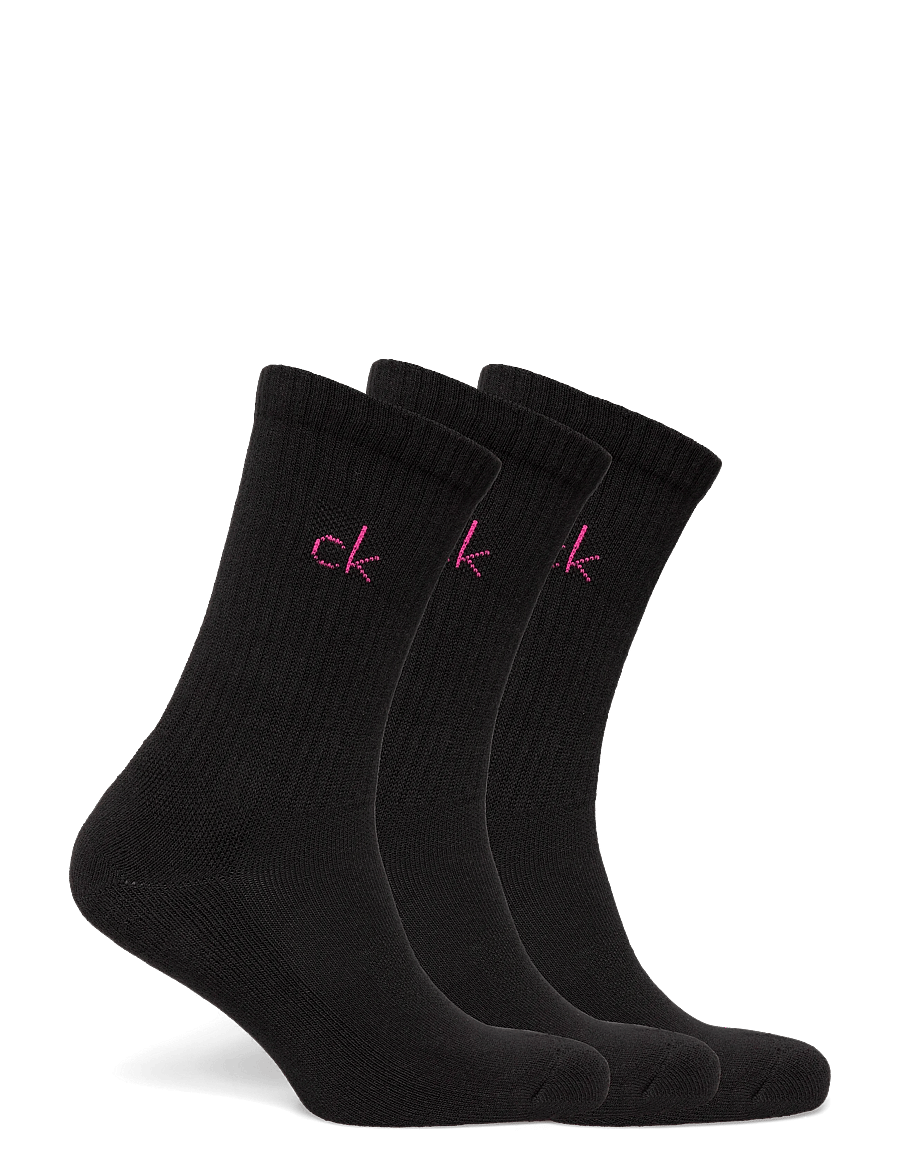 Calvin Klein Golf - LADIES GOLF CREW SOCK ( 3 PAIRS ) - undertøj og sokker - blk-pnk - 1
