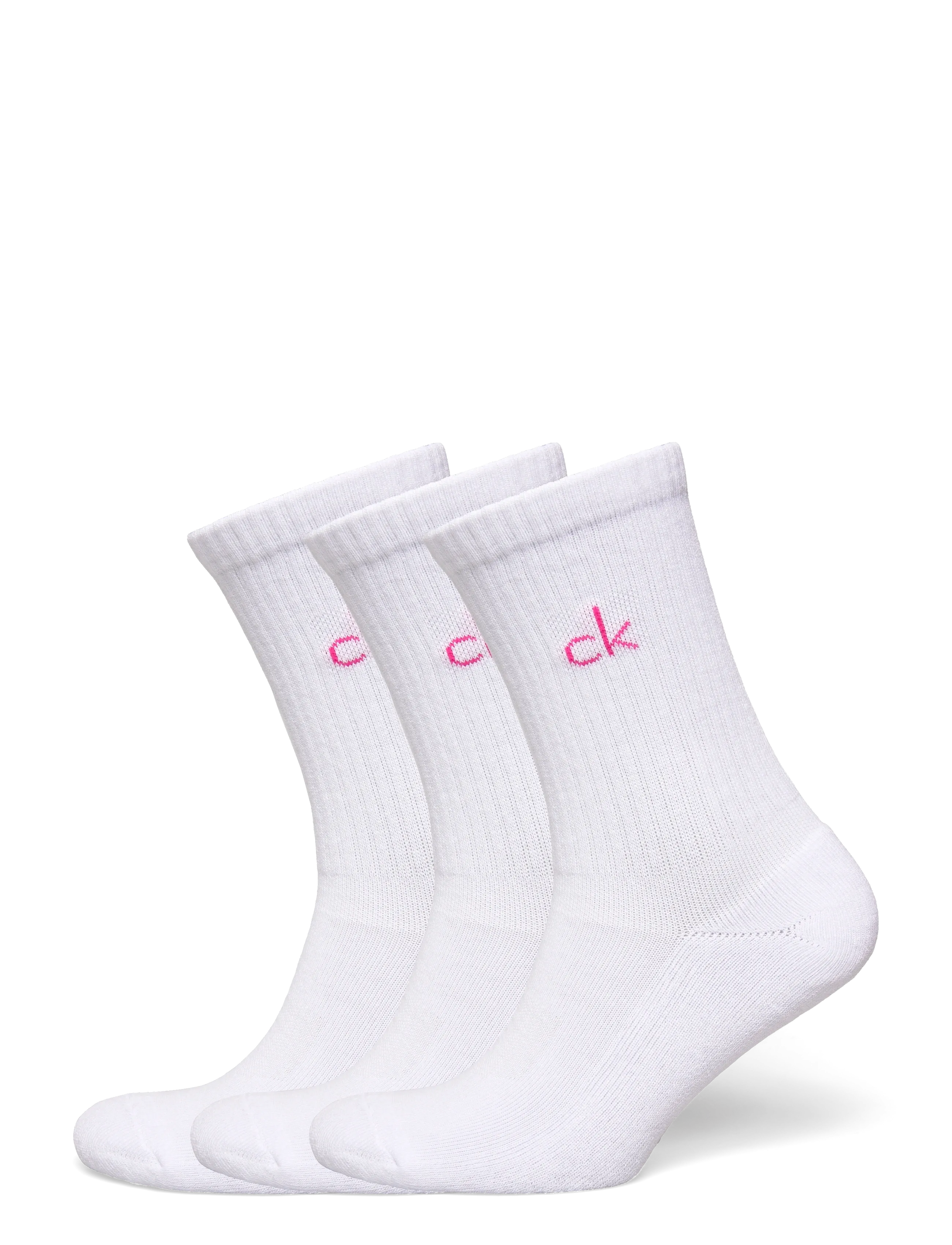 Calvin Klein Golf Ladies Golf Crew Sock ( 3 Pairs ), OS37/42, White, Sport Underwear > Sport Socks, Dame