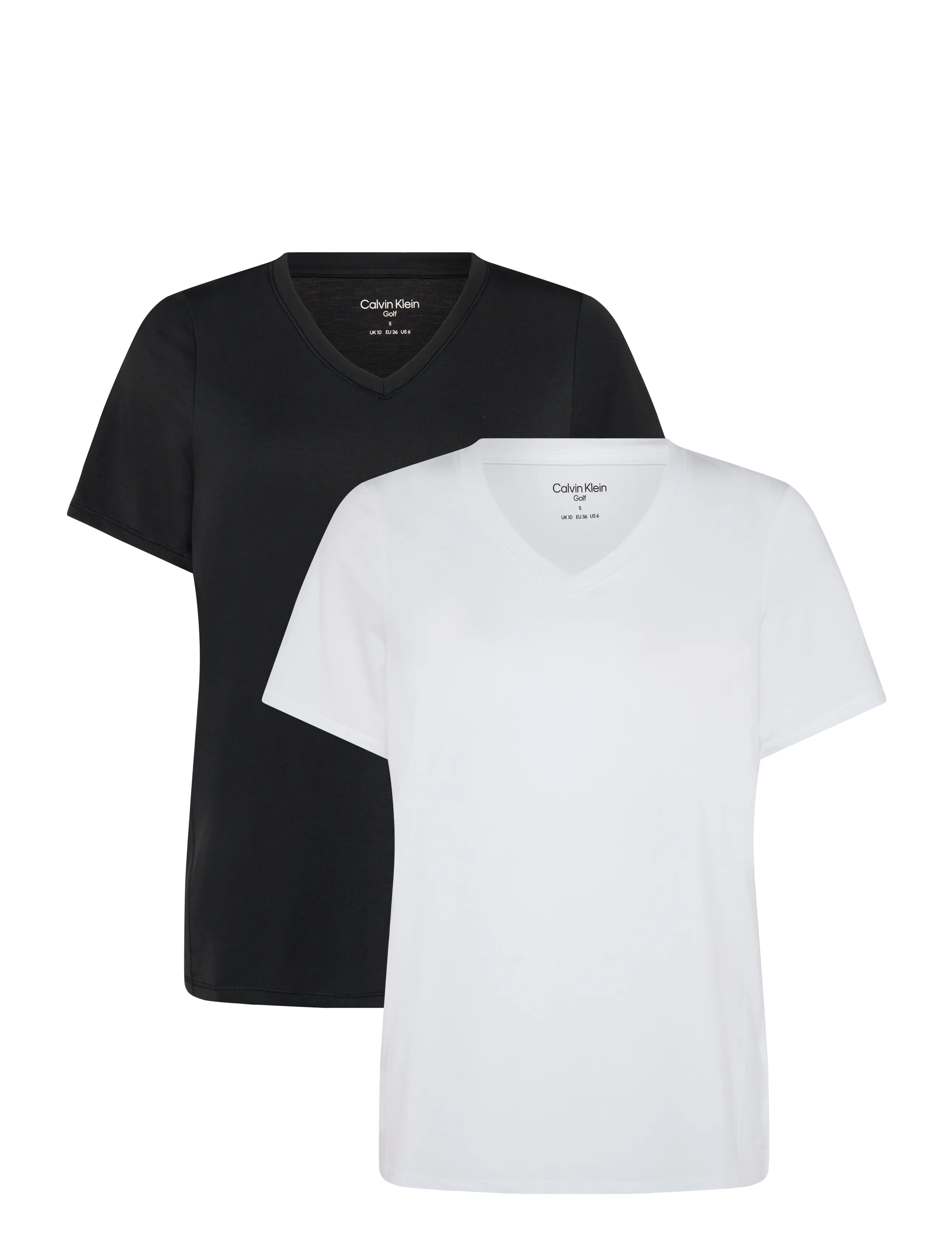 Calvin Klein Golf TIA 2 PACK RELAXED TEE - Alussärgid ja T-särgid - BLK-WHT / white