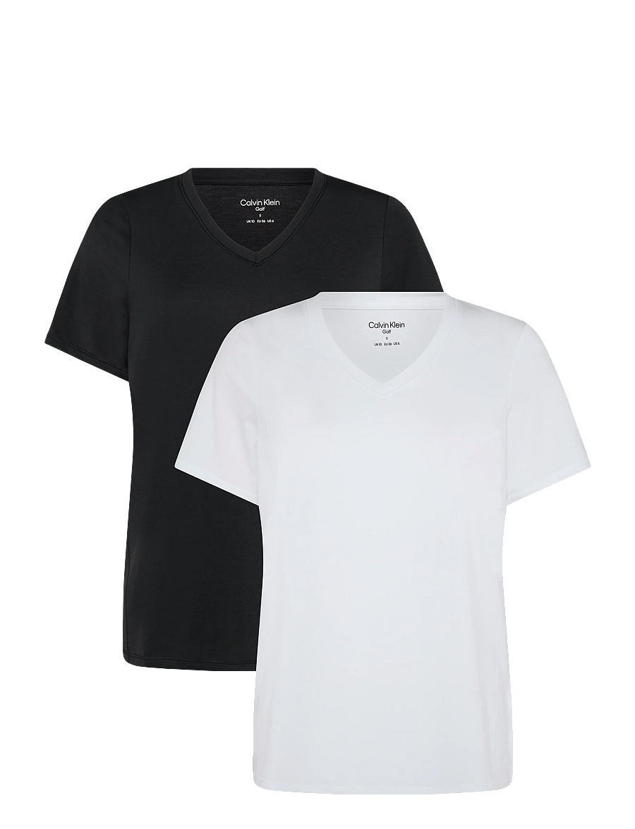 Calvin Klein Golf - TIA 2 PACK RELAXED TEE - t-shirts - blk-wht - 0