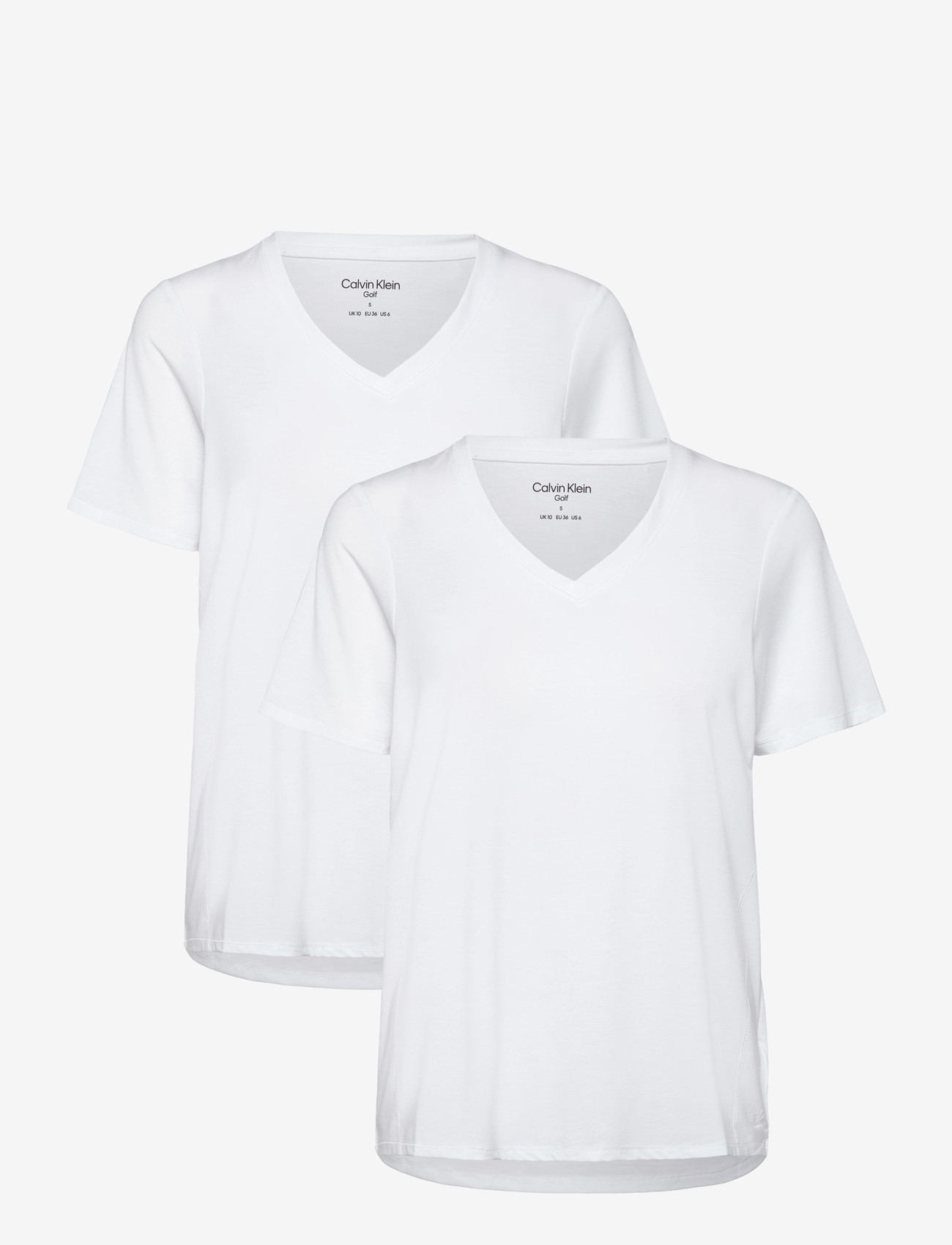 Calvin Klein Golf - TIA 2 PACK RELAXED TEE - t-shirts - wht-wht - 0