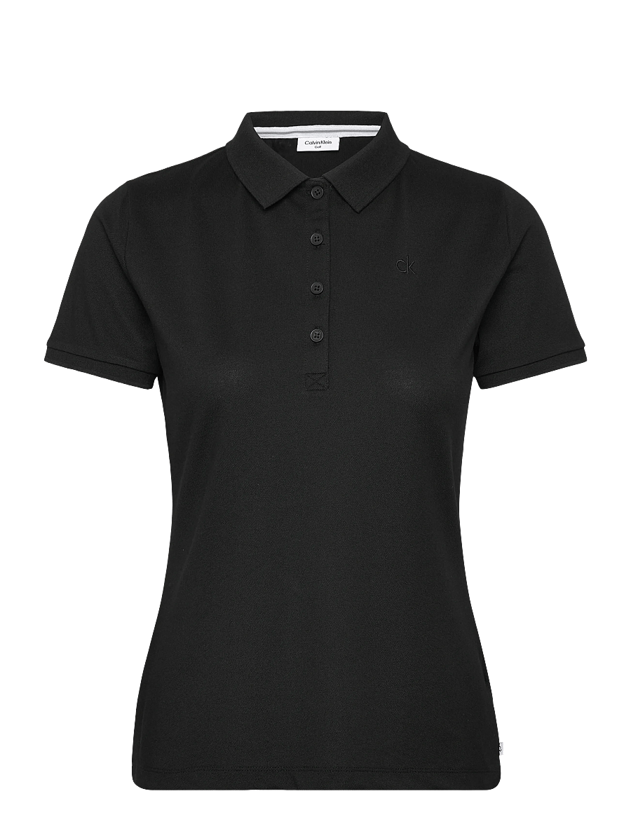 Calvin Klein Golf - PALMER PERFORMANCE POLO - toppar & t-shirts - black - 0