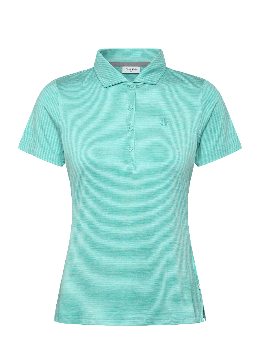 Calvin Klein Golf - MILA MINI STRIPE POLO - alussärgid ja t-särgid - jadegrn - 0
