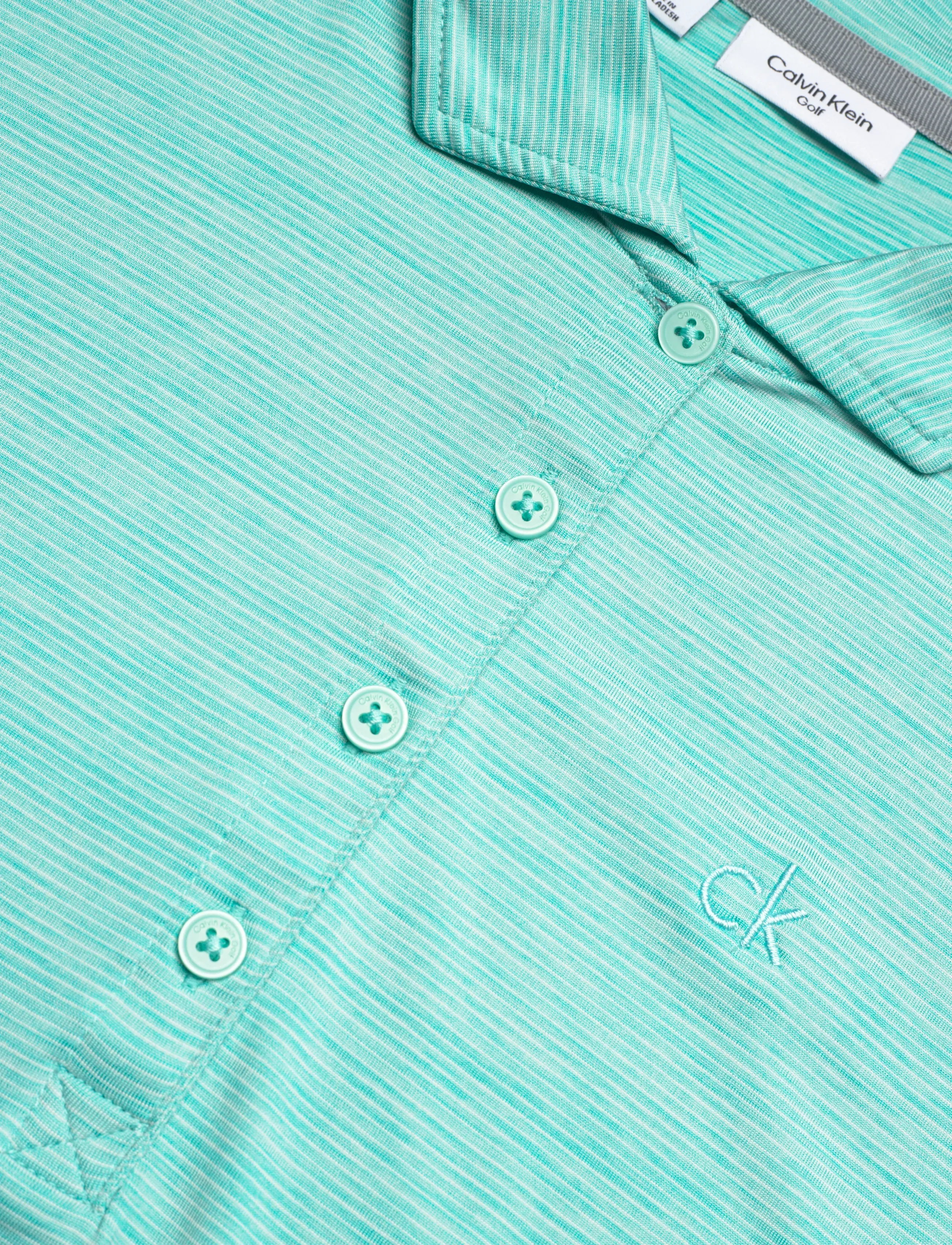 Calvin Klein Golf - MILA MINI STRIPE POLO - alussärgid ja t-särgid - jadegrn - 2