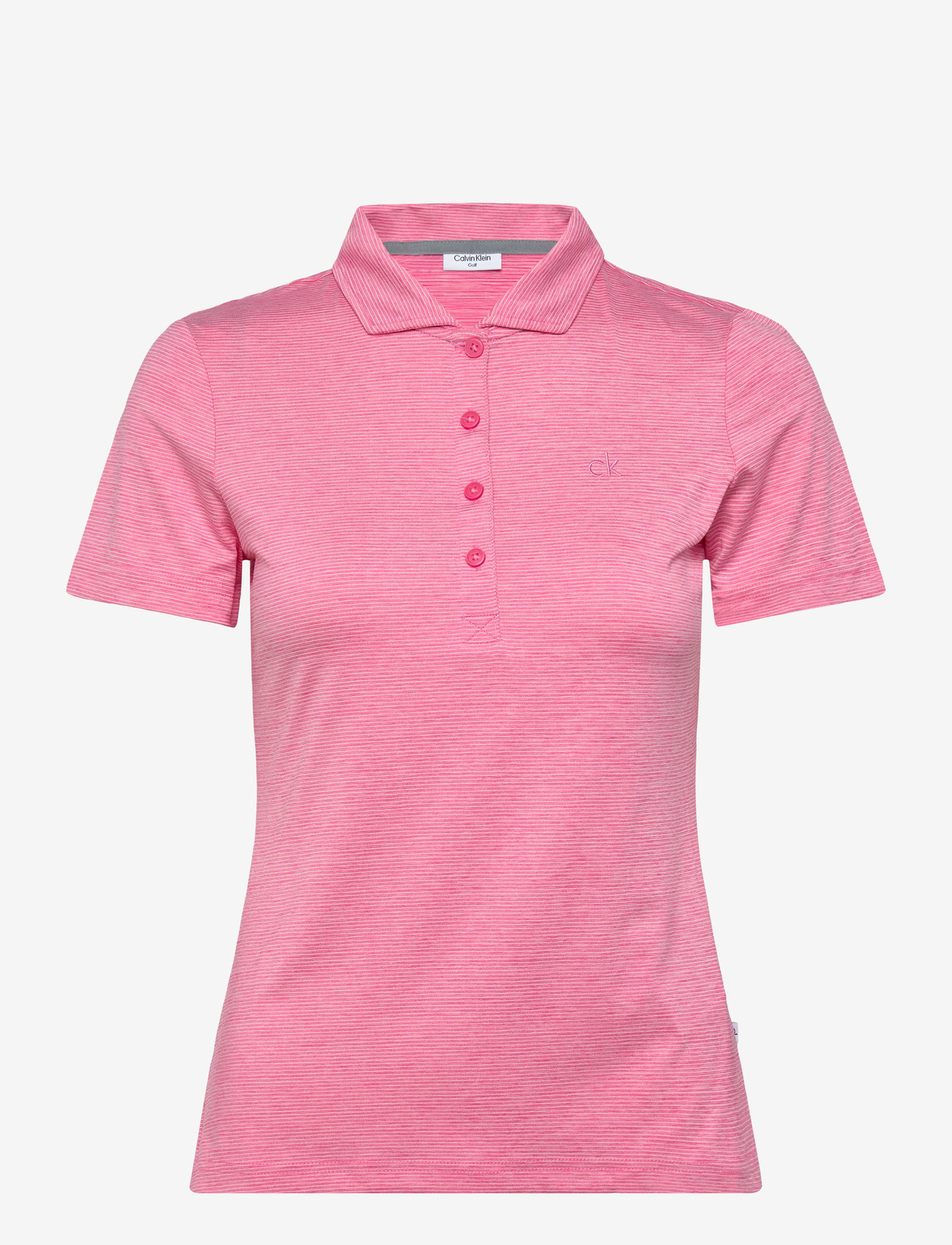 Calvin Klein Golf - MILA MINI STRIPE POLO - toppe & t-shirts - pink - 0