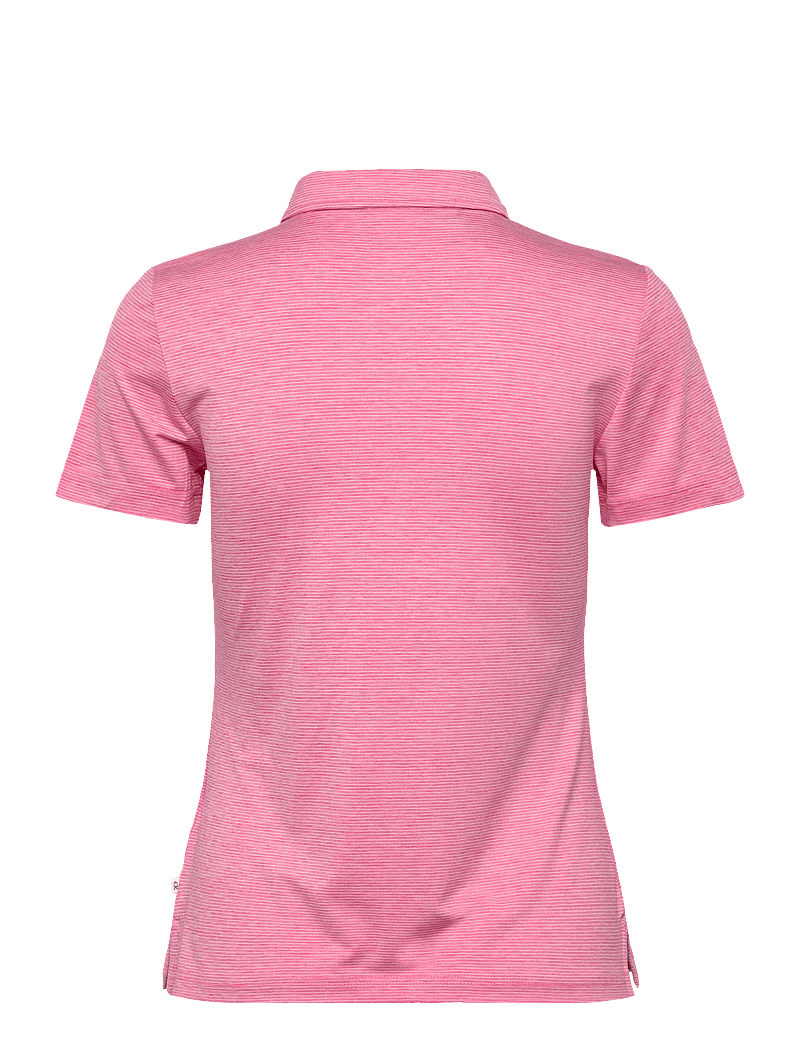 Calvin Klein Golf - MILA MINI STRIPE POLO - toppe & t-shirts - pink - 1