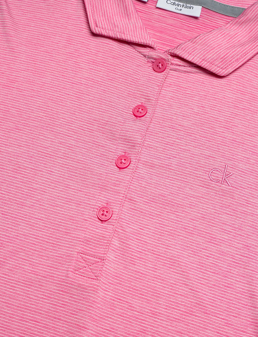 Calvin Klein Golf - MILA MINI STRIPE POLO - pikéer - pink - 2