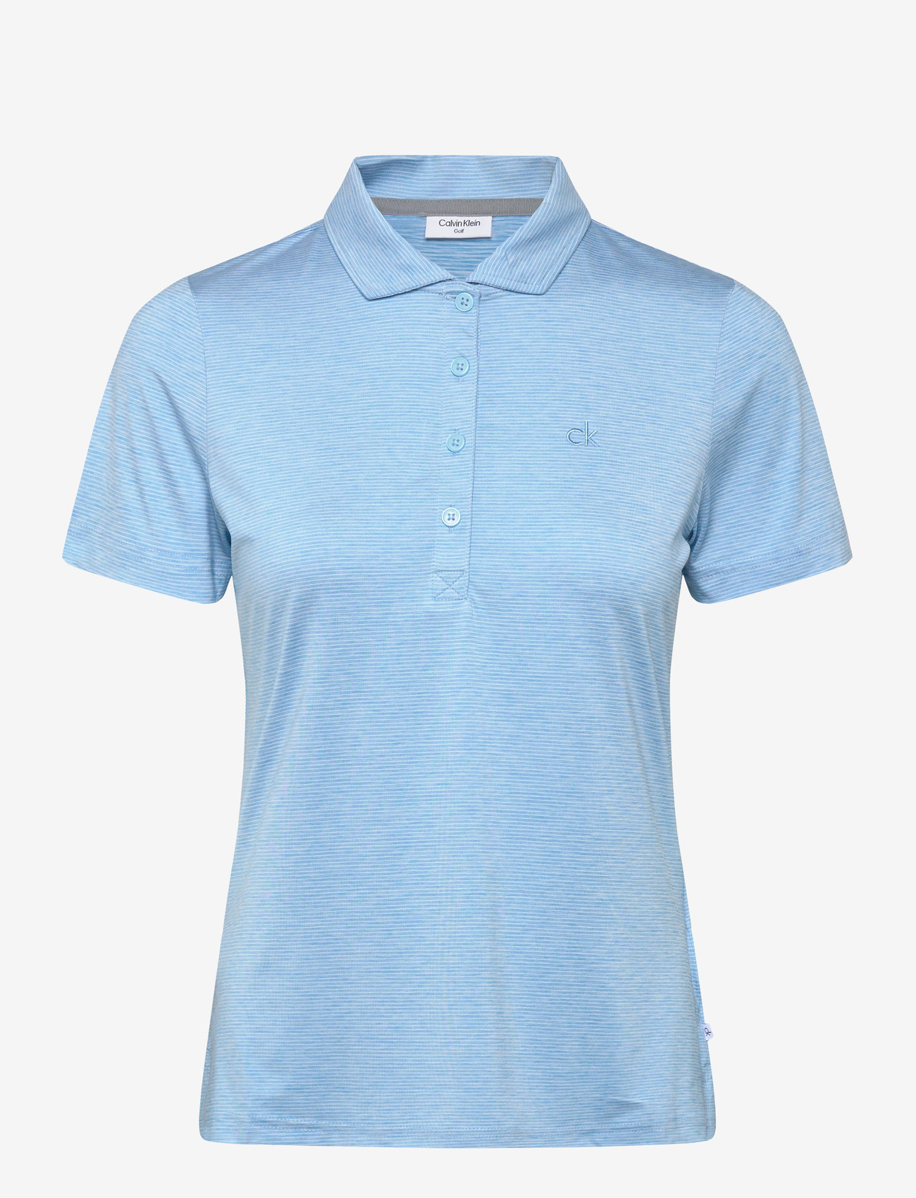 Calvin Klein Golf - MILA MINI STRIPE POLO - toppe & t-shirts - skyblue - 0