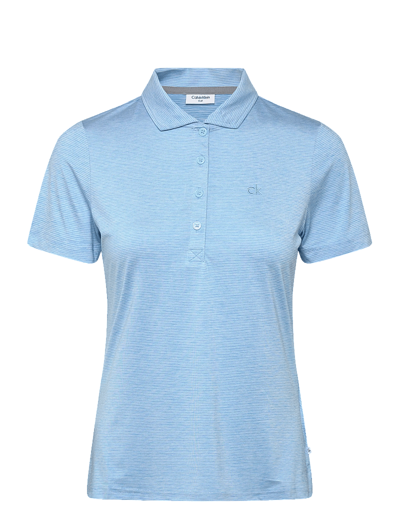 Calvin Klein Golf - MILA MINI STRIPE POLO - toppe & t-shirts - skyblue - 0