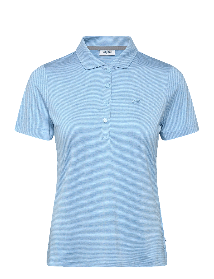 Calvin Klein Golf - MILA MINI STRIPE POLO - oberteile & t-shirts - skyblue - 0