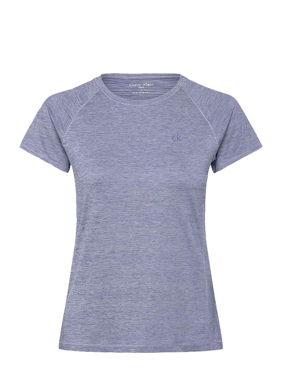 Calvin Klein Golf - MILA MINI STRIPE SHORT SLEEVE TEE - t-shirts - frenchnv - 0