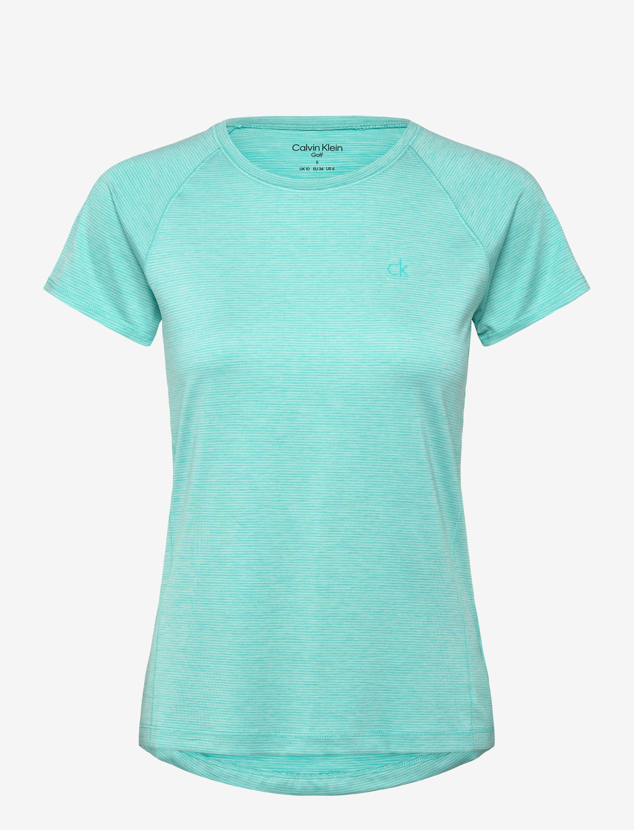 Calvin Klein Golf - MILA MINI STRIPE SHORT SLEEVE TEE - t-shirts - jadegrn - 0