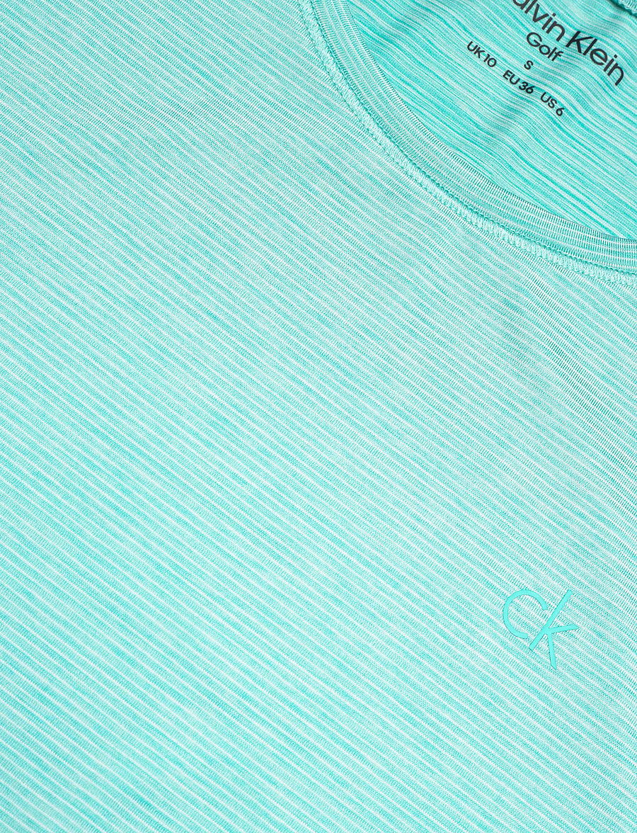 Calvin Klein Golf - MILA MINI STRIPE SHORT SLEEVE TEE - t-shirts - jadegrn - 2
