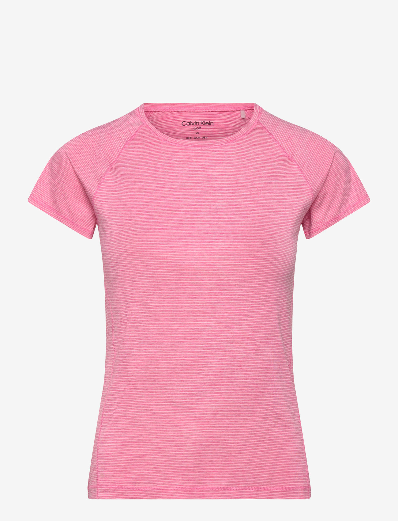 Calvin Klein Golf - MILA MINI STRIPE SHORT SLEEVE TEE - t-shirts - pink - 0