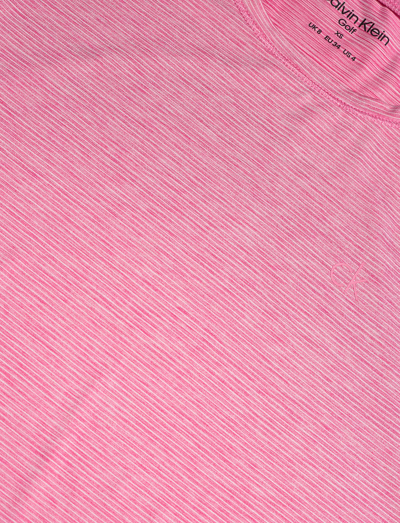 Calvin Klein Golf - MILA MINI STRIPE SHORT SLEEVE TEE - t-shirts - pink - 2