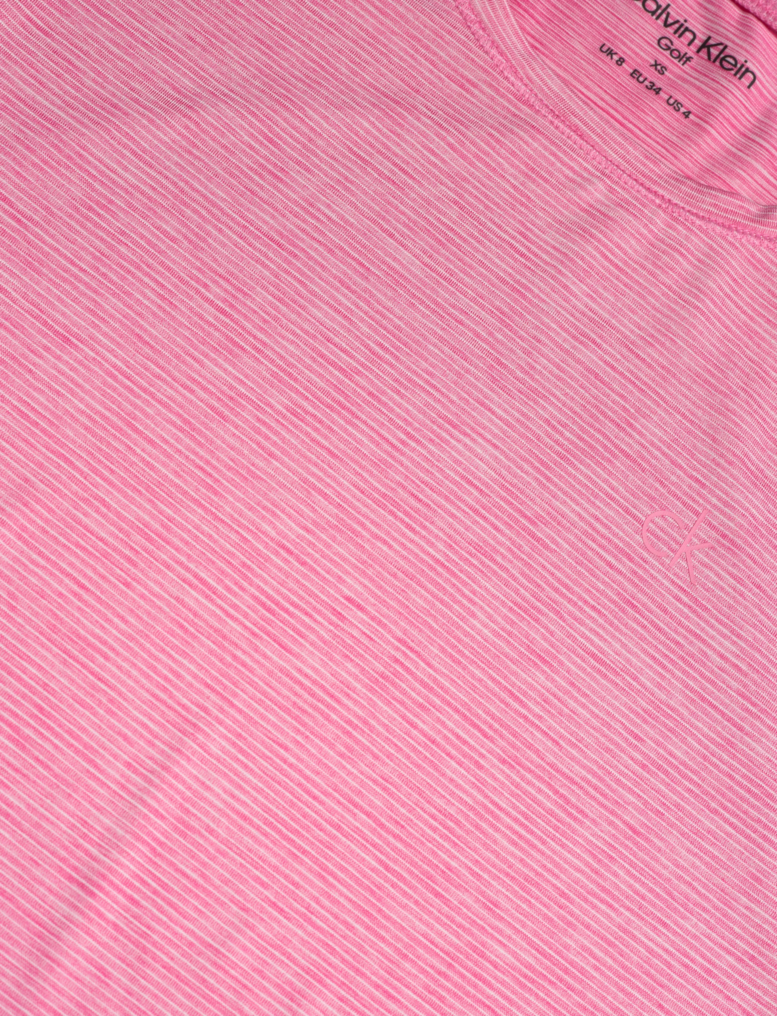 Calvin Klein Golf - MILA MINI STRIPE SHORT SLEEVE TEE - t-shirts - pink - 2