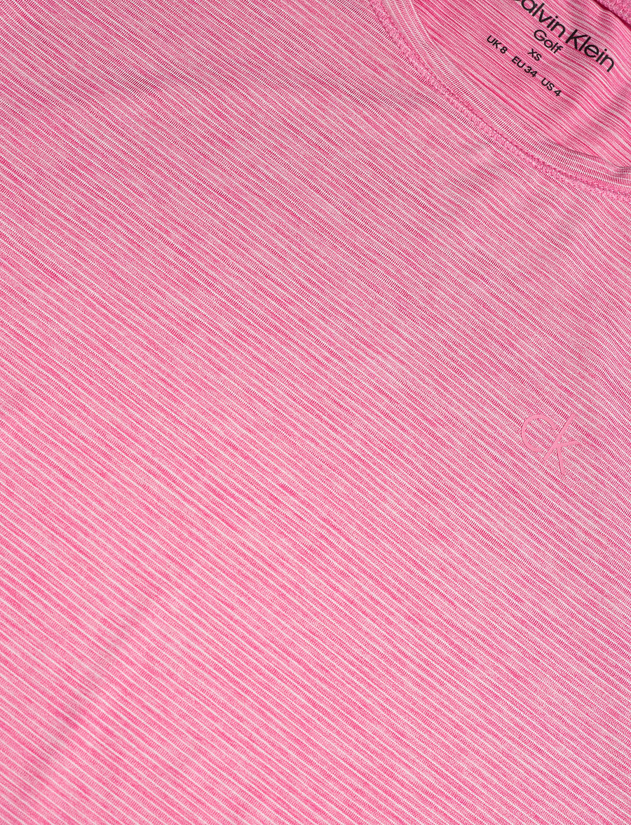 Calvin Klein Golf - MILA MINI STRIPE SHORT SLEEVE TEE - t-shirts - pink - 2