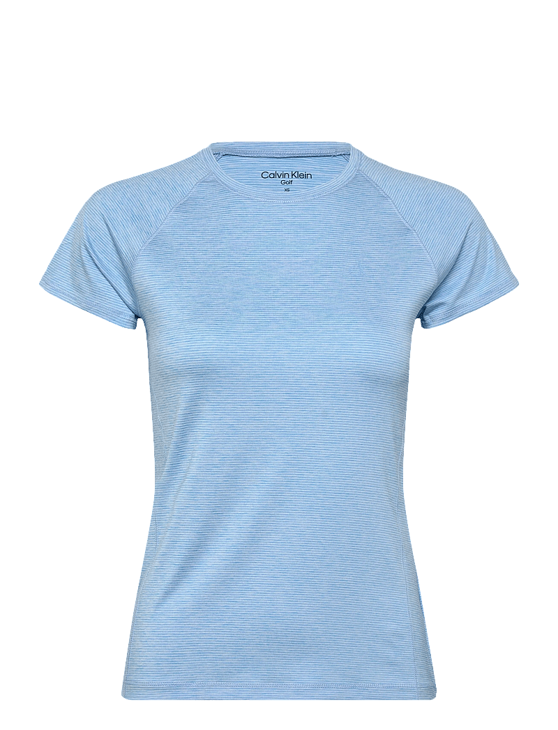 Calvin Klein Golf - MILA MINI STRIPE SHORT SLEEVE TEE - t-shirts - skyblue - 0