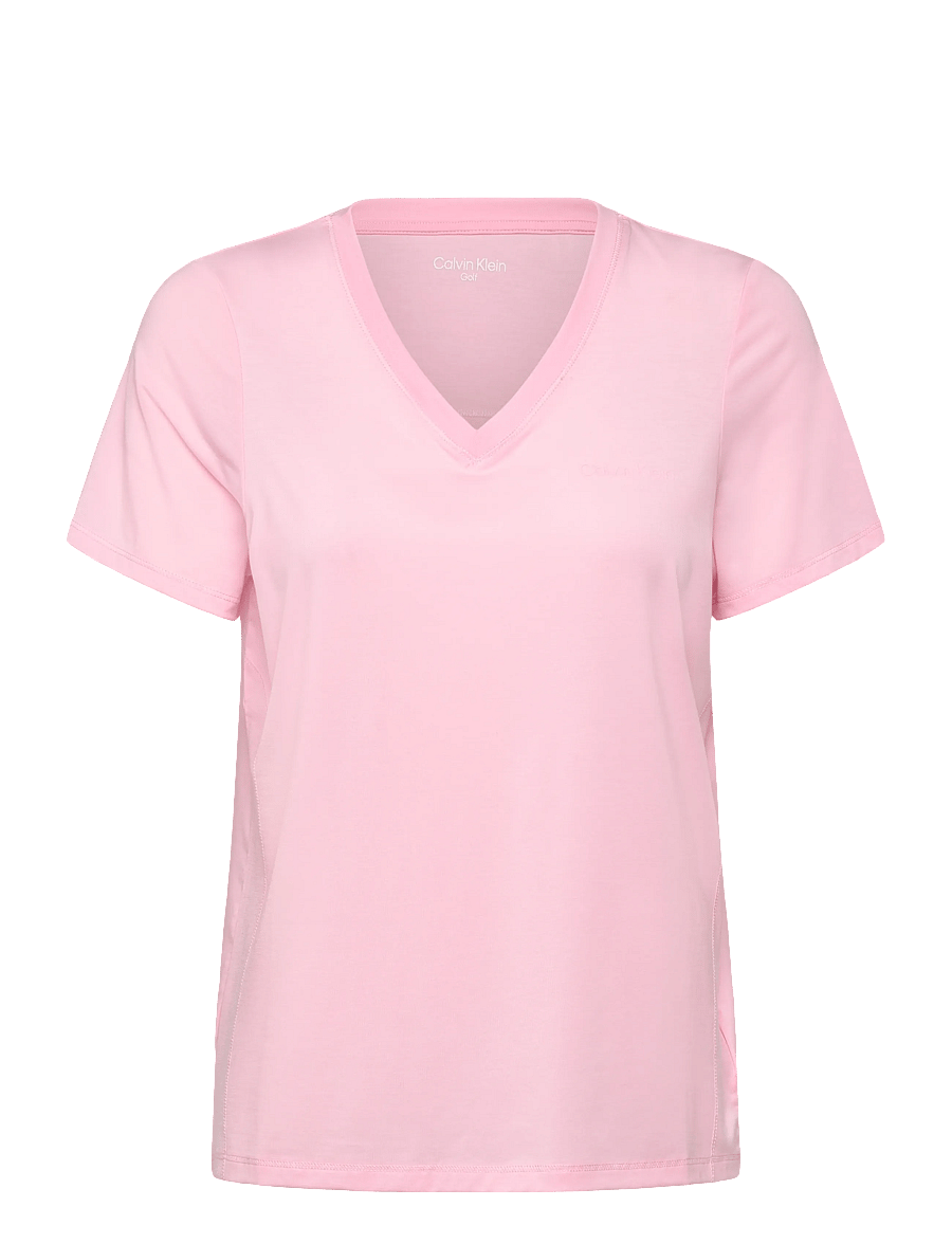 Calvin Klein Golf - VADA V-NECK RELAXED TEE - t-shirts - rsepnk - 0