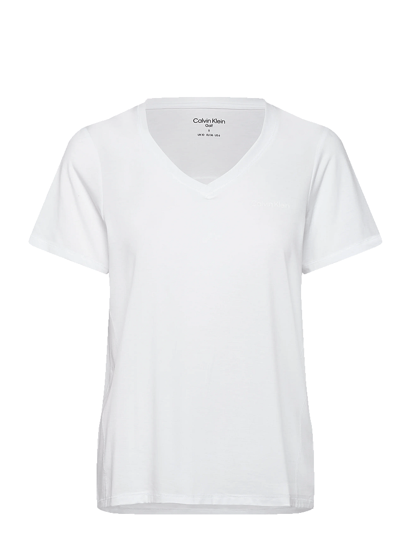 Calvin Klein Golf - VADA V-NECK RELAXED TEE - t-shirts - wht - 0