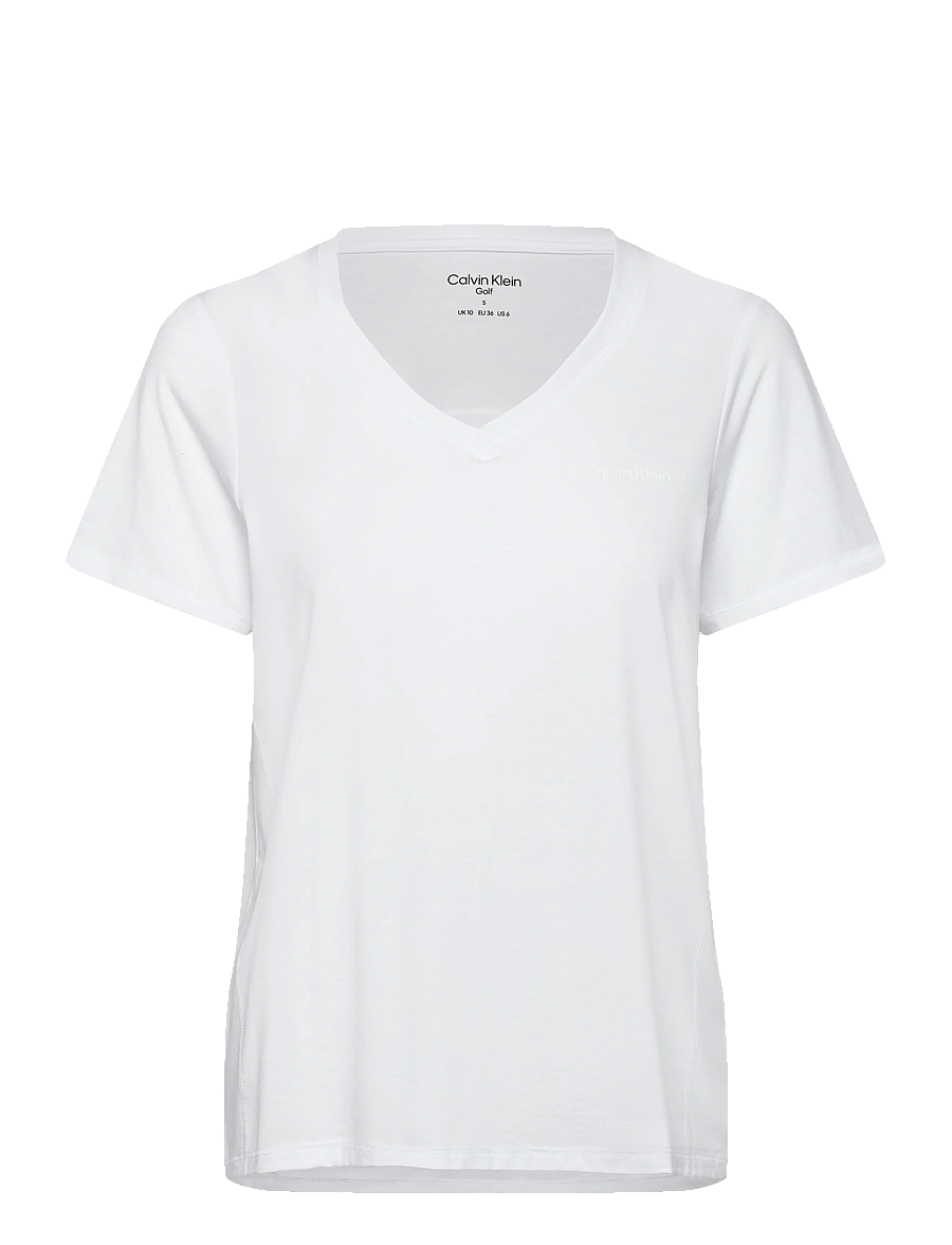 Calvin Klein Golf - VADA V-NECK RELAXED TEE - t-shirts - wht - 0