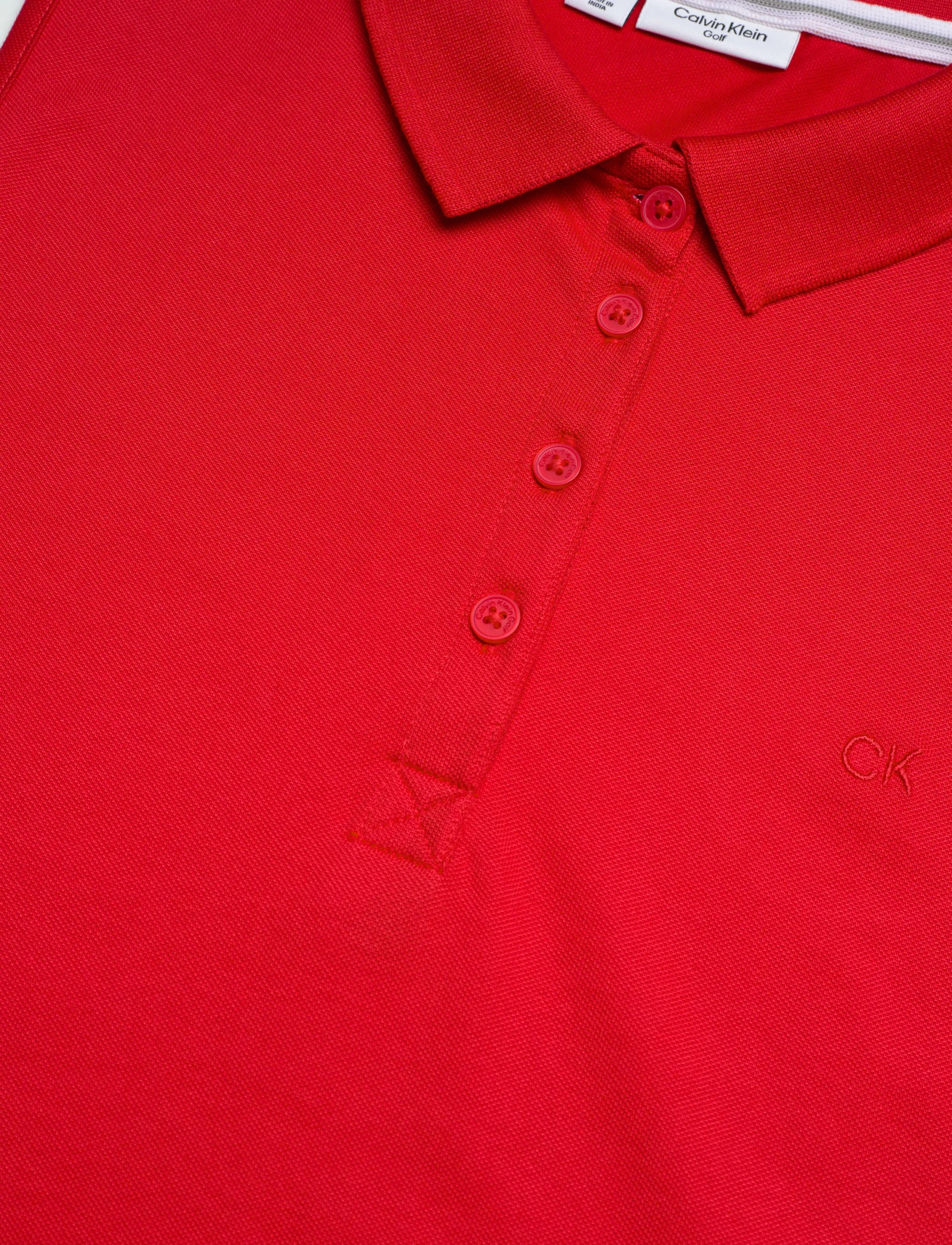 Calvin Klein Golf - S/LESS PEFORMANCE COTTON PIQUE POLO - toppe & t-shirts - bred - 2