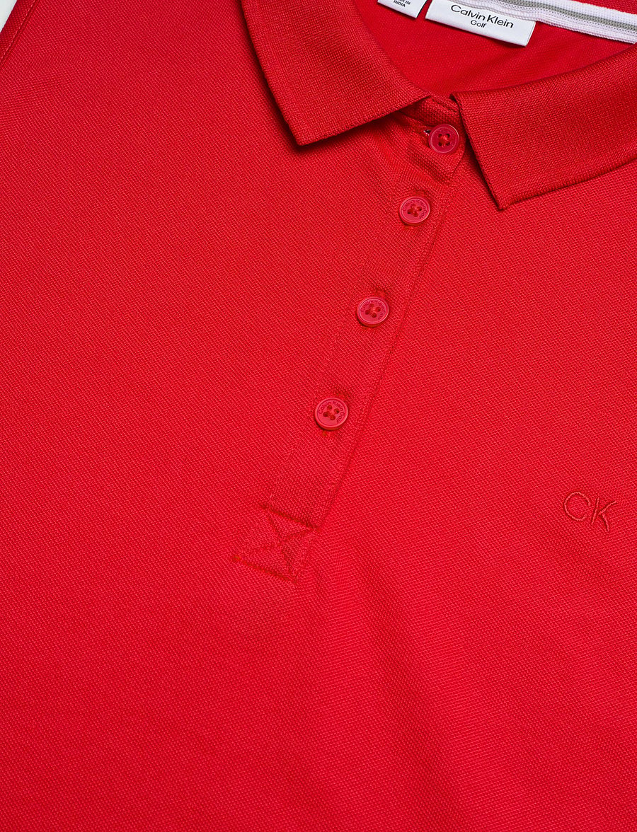 Calvin Klein Golf - S/LESS PEFORMANCE COTTON PIQUE POLO - toppe & t-shirts - bred - 2