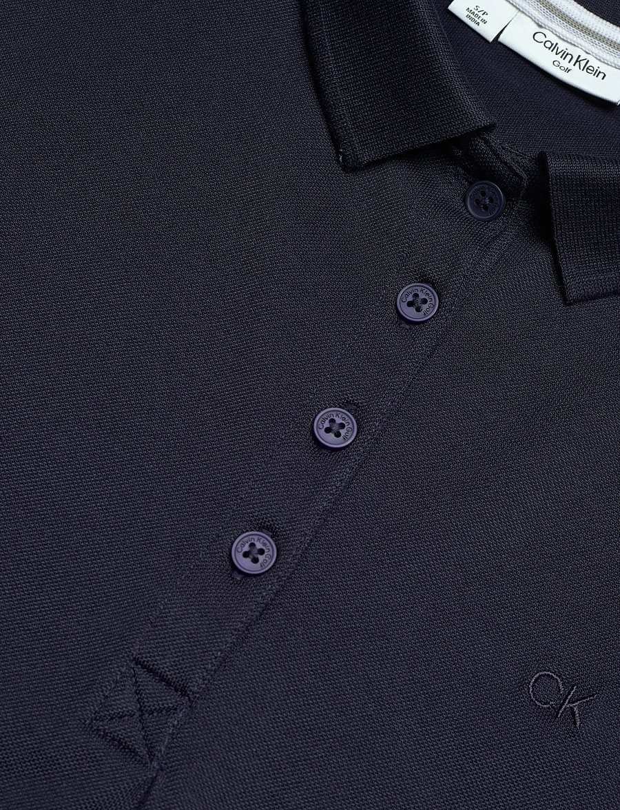 Calvin Klein Golf - S/LESS PEFORMANCE COTTON PIQUE POLO - oberteile & t-shirts - navy - 2