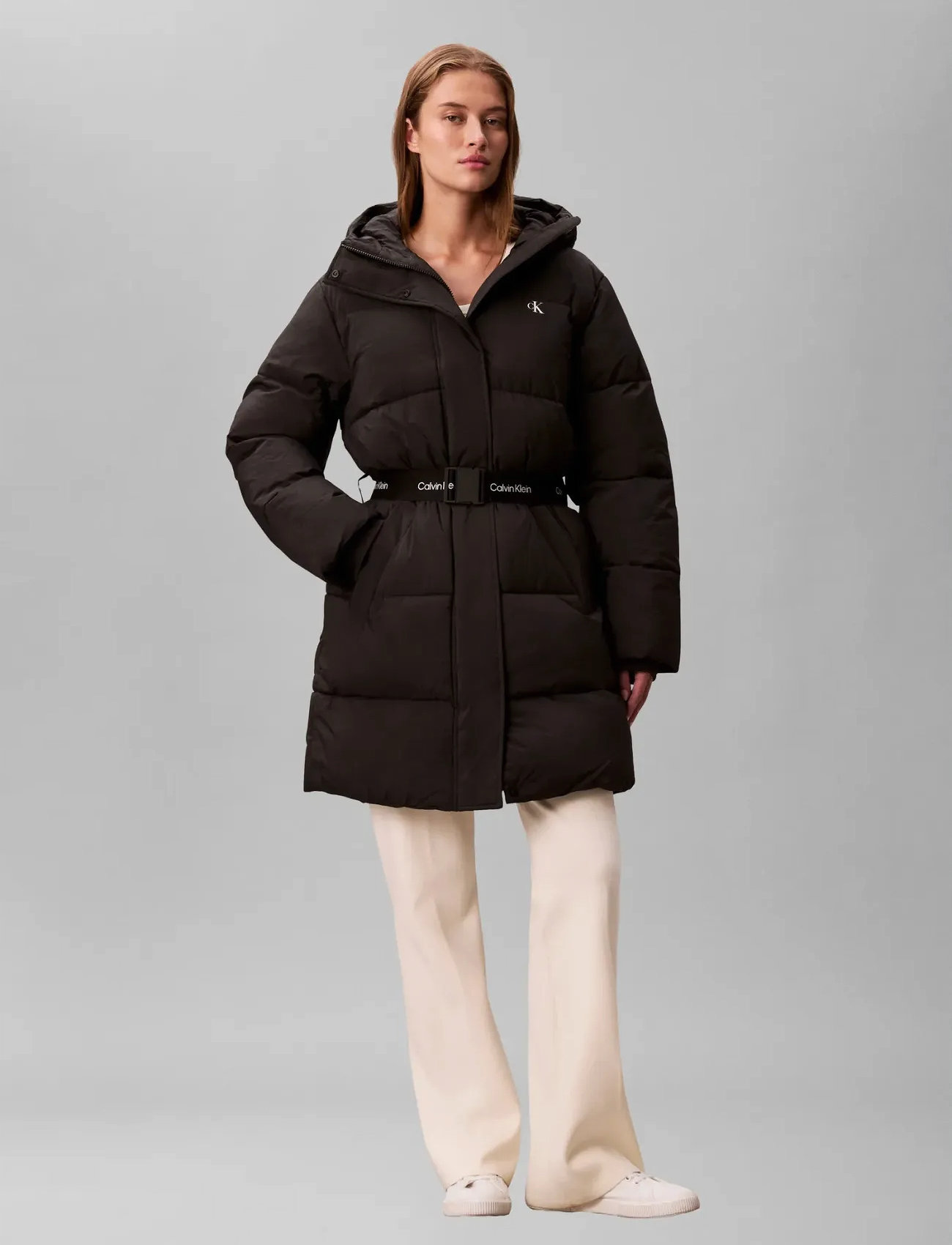 Calvin Klein Jeans Belted Midweight Long Puffer jackor dam – bild 10