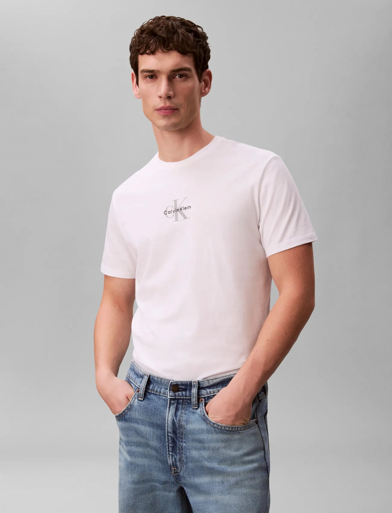 Calvin Klein Jeans Ss 30S Micro Monologo Graphic Te - - S 1