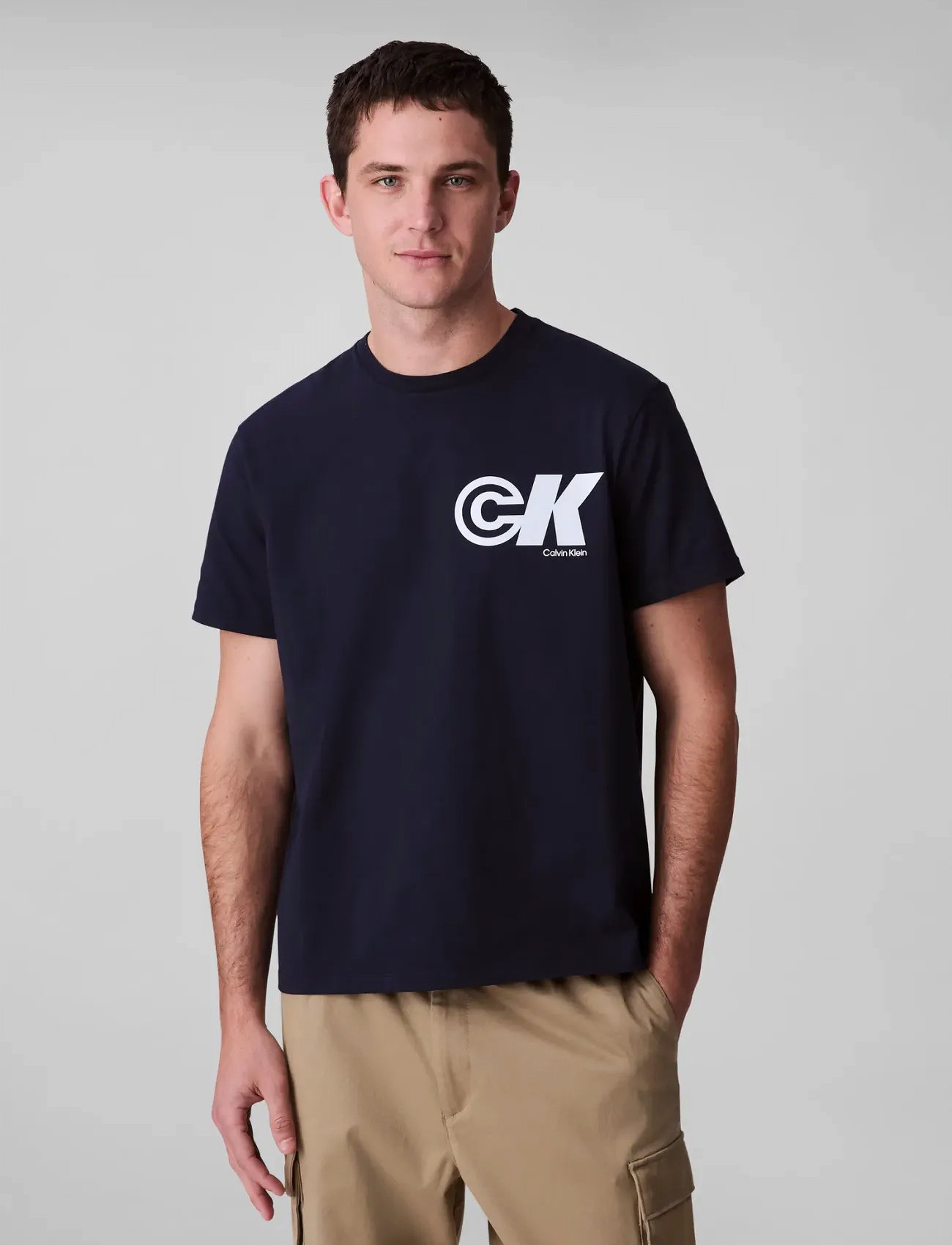 Calvin Klein Jeans Ss 20S Ck Sport Logo Graphic Tee - Black - M 1