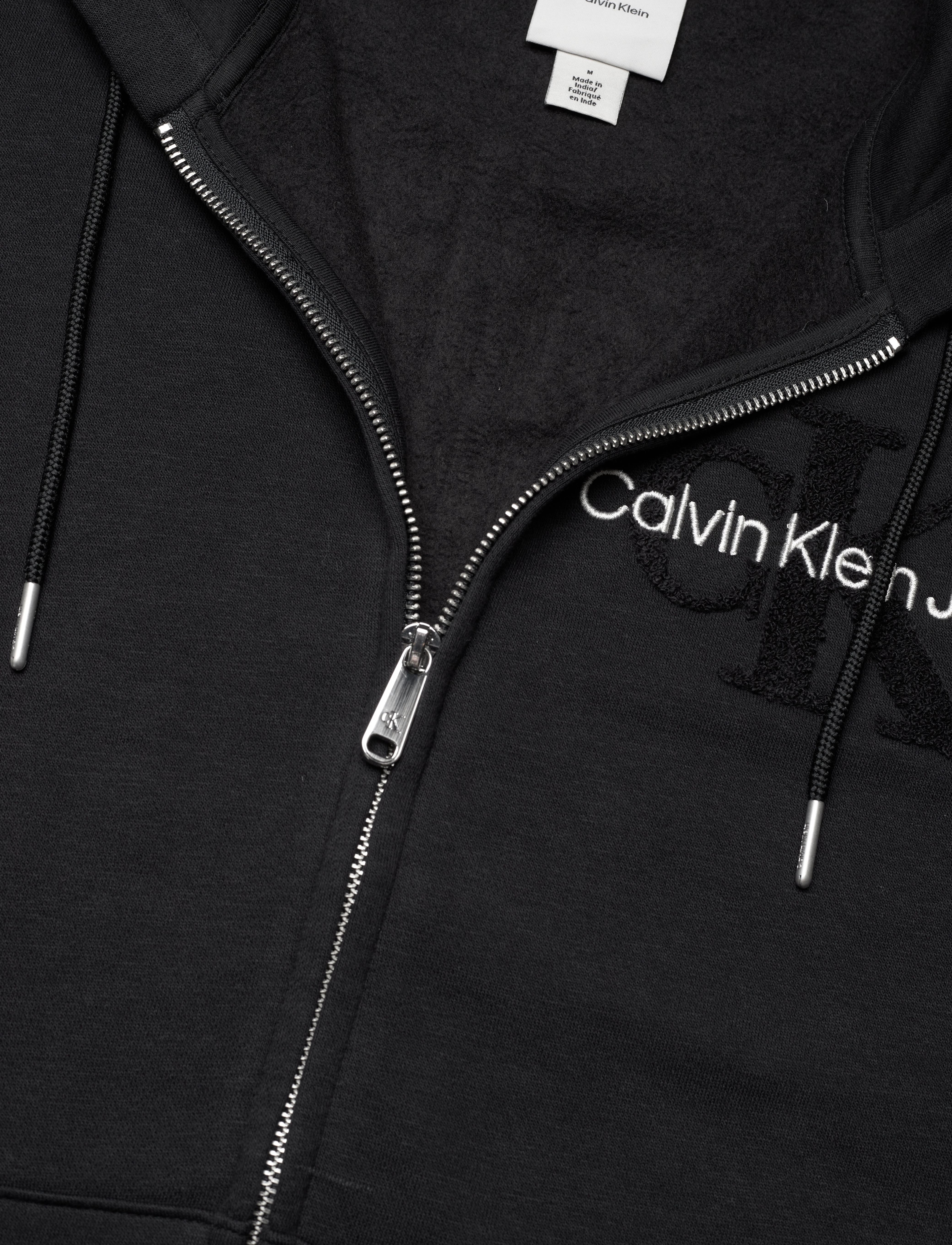 Calvin Klein Jeans - LS MONO ARCHIVE FLEECE FZ HOODIE - black beauty - 2
