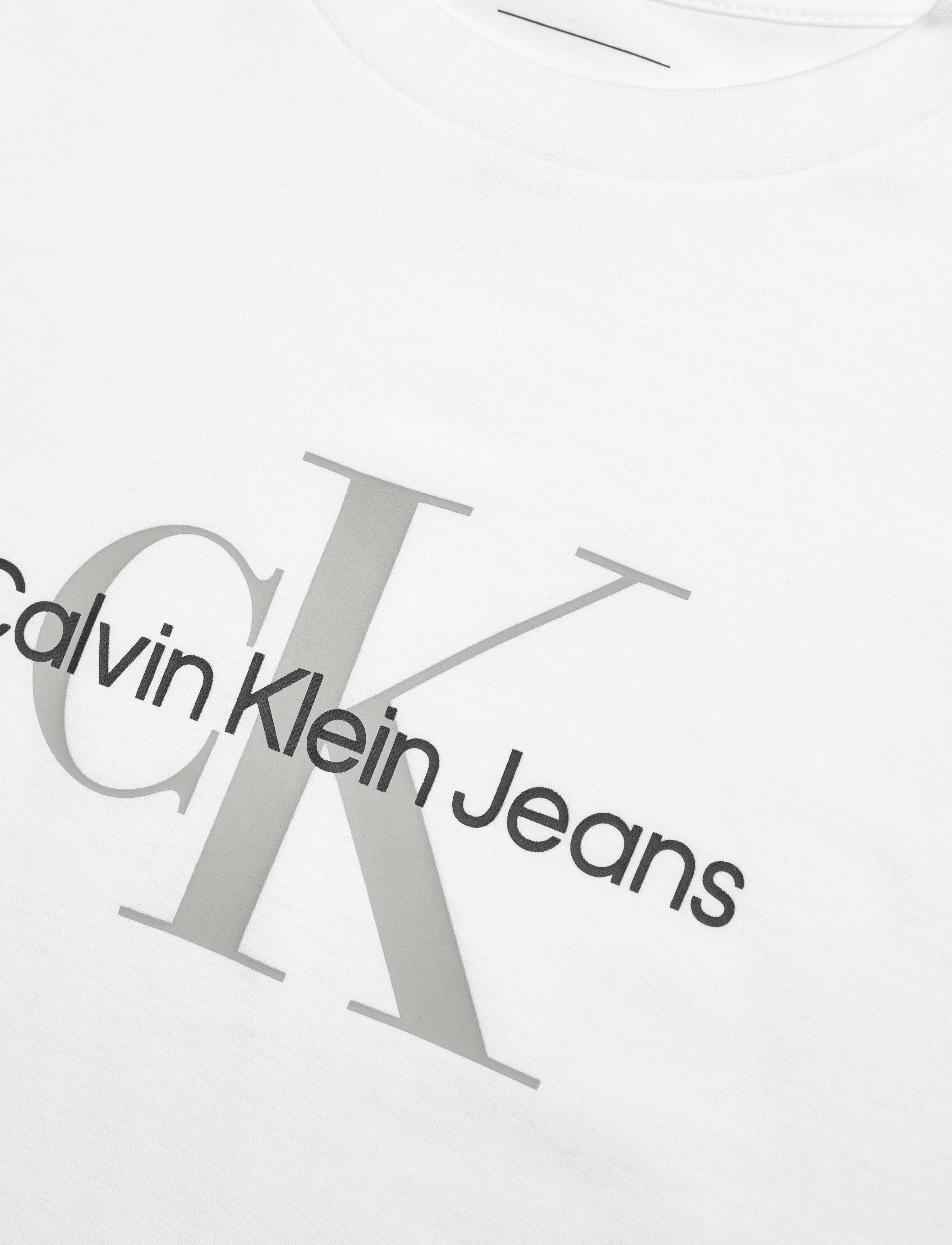 Calvin Klein Jeans - SS MONOLOGO CREWNECK TEE - brilliant white - 5