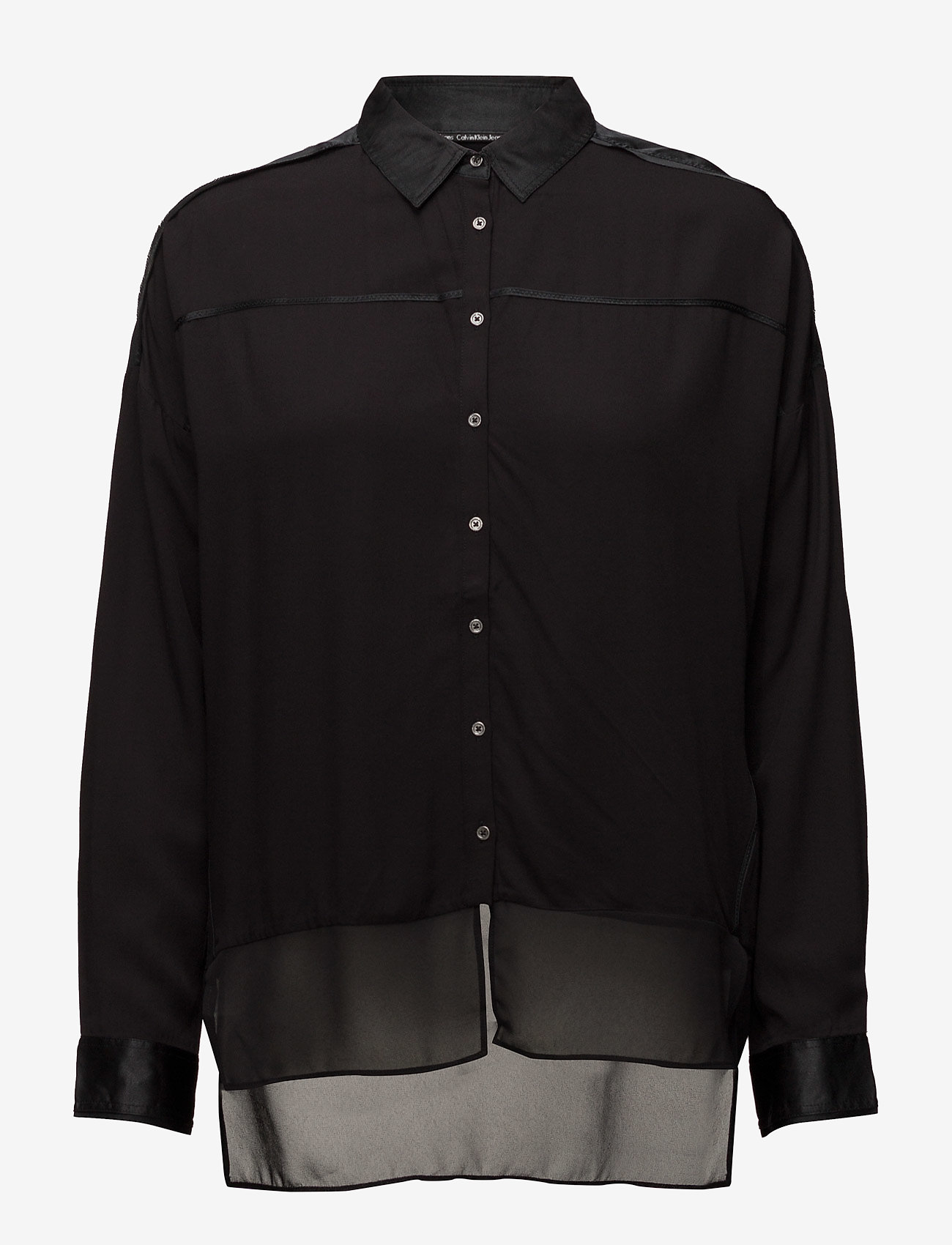 Calvin Klein Jeans - WRAI SILK MM SHIRT - ck black - 0