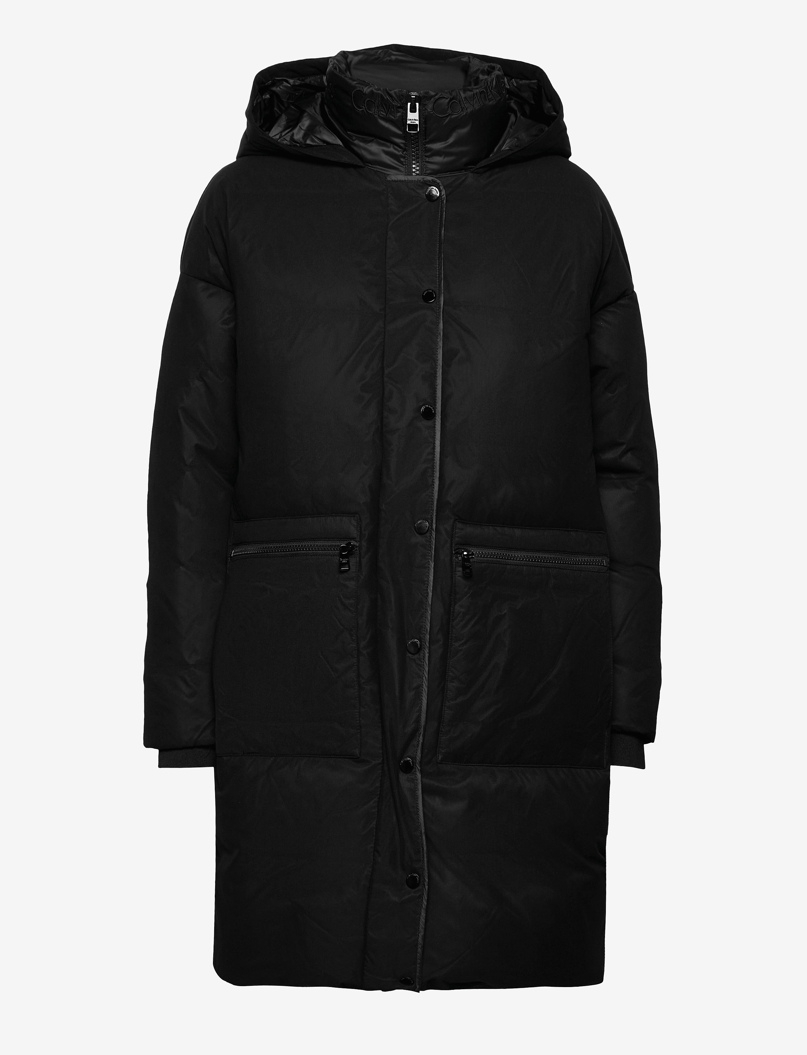 Calvin Klein Jeans - OLWEN MW DOWN HOODED COCOON - ck black - 0