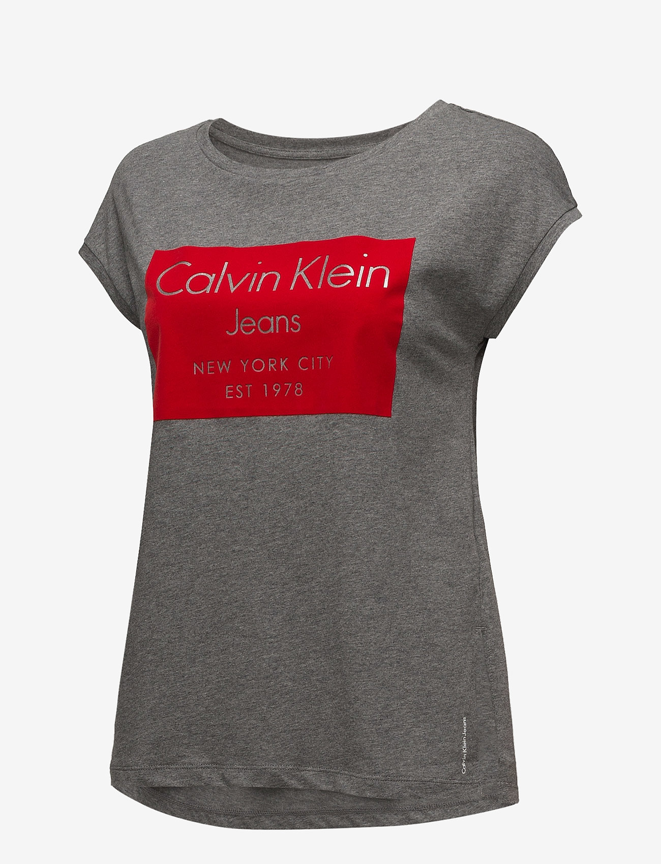 Calvin Klein Jeans - TIKA-22 CN LWK S/S, - mid grey heather - 2