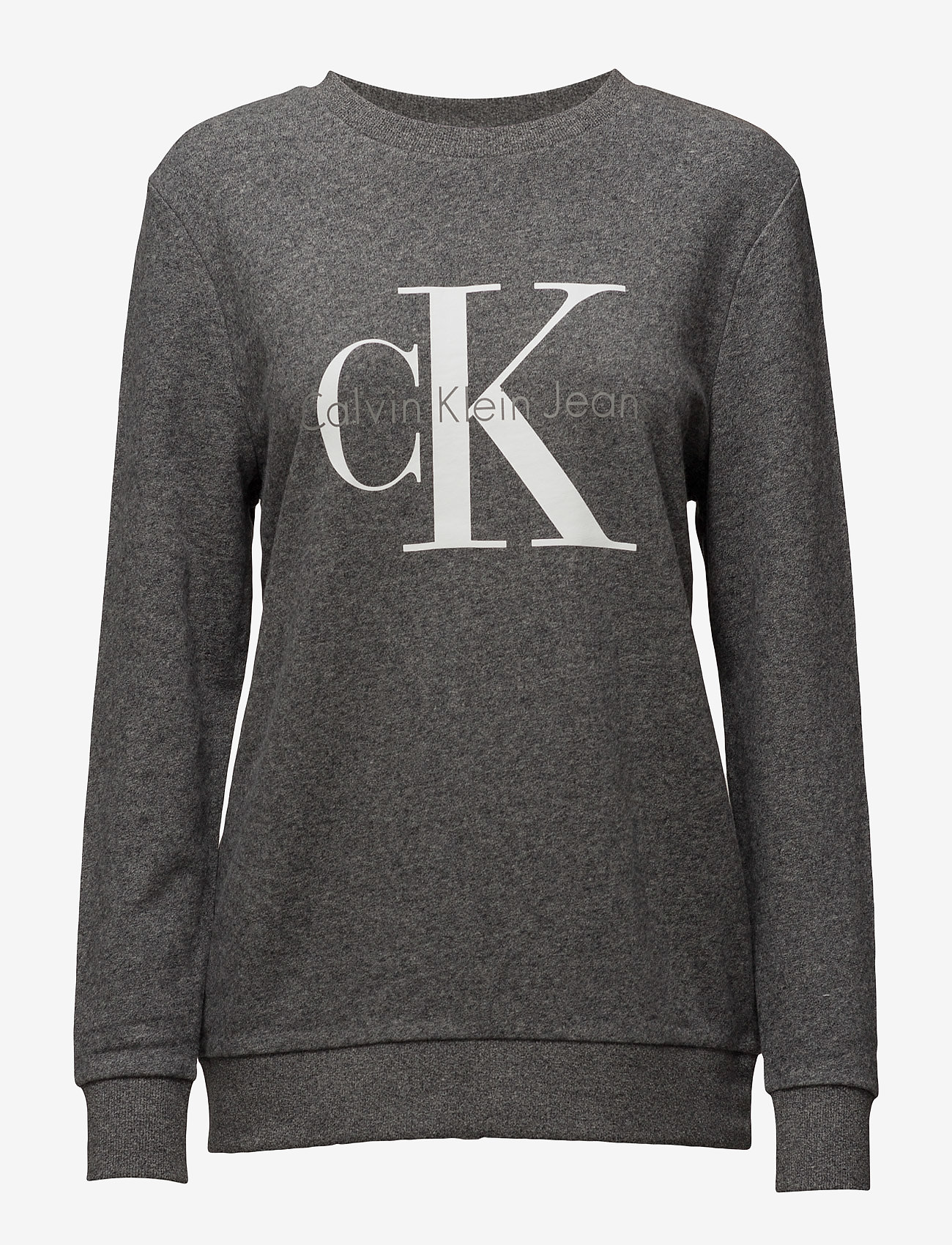 Calvin Klein Jeans - CREW NECK HWK TRUE ICON HEATHER - black heather - 0