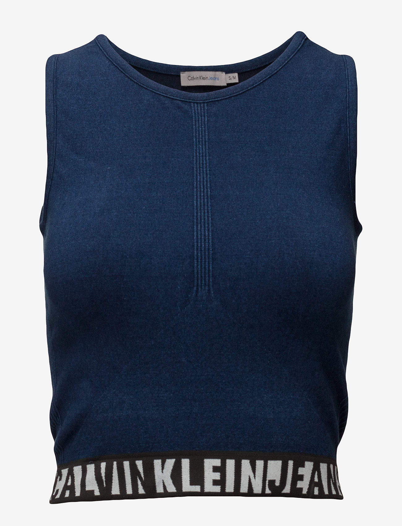 Calvin Klein Jeans - SEAMLESS KNIT TOP - indigo - 0