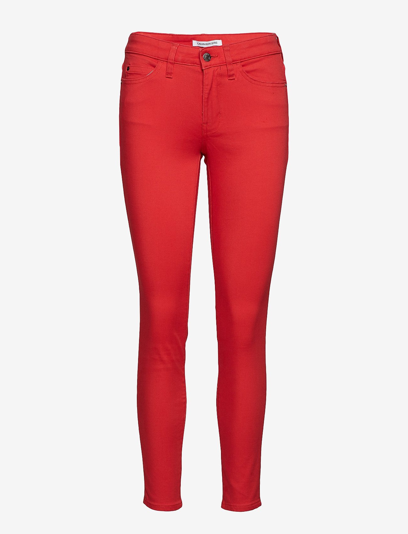 Calvin Klein Jeans - MID RISE SKINNY STRE - racing red - 0