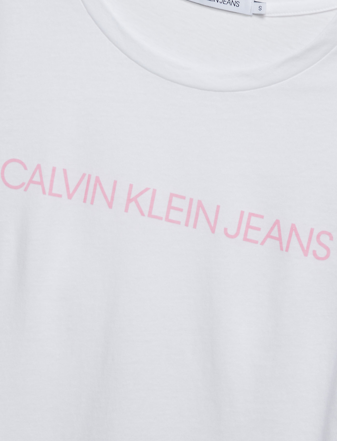Calvin Klein Jeans - INSTITUTIONAL LOGO SLIM FIT TEE - bright white / begonia pink - 2
