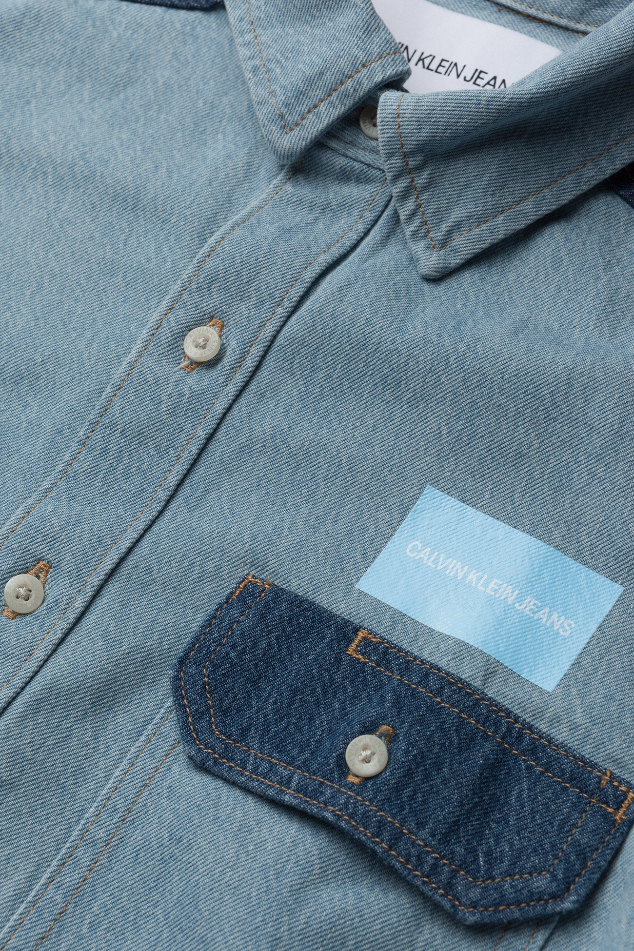 Calvin Klein Jeans - SS Boxy Shirt blocke - irwin blue blocked - 2