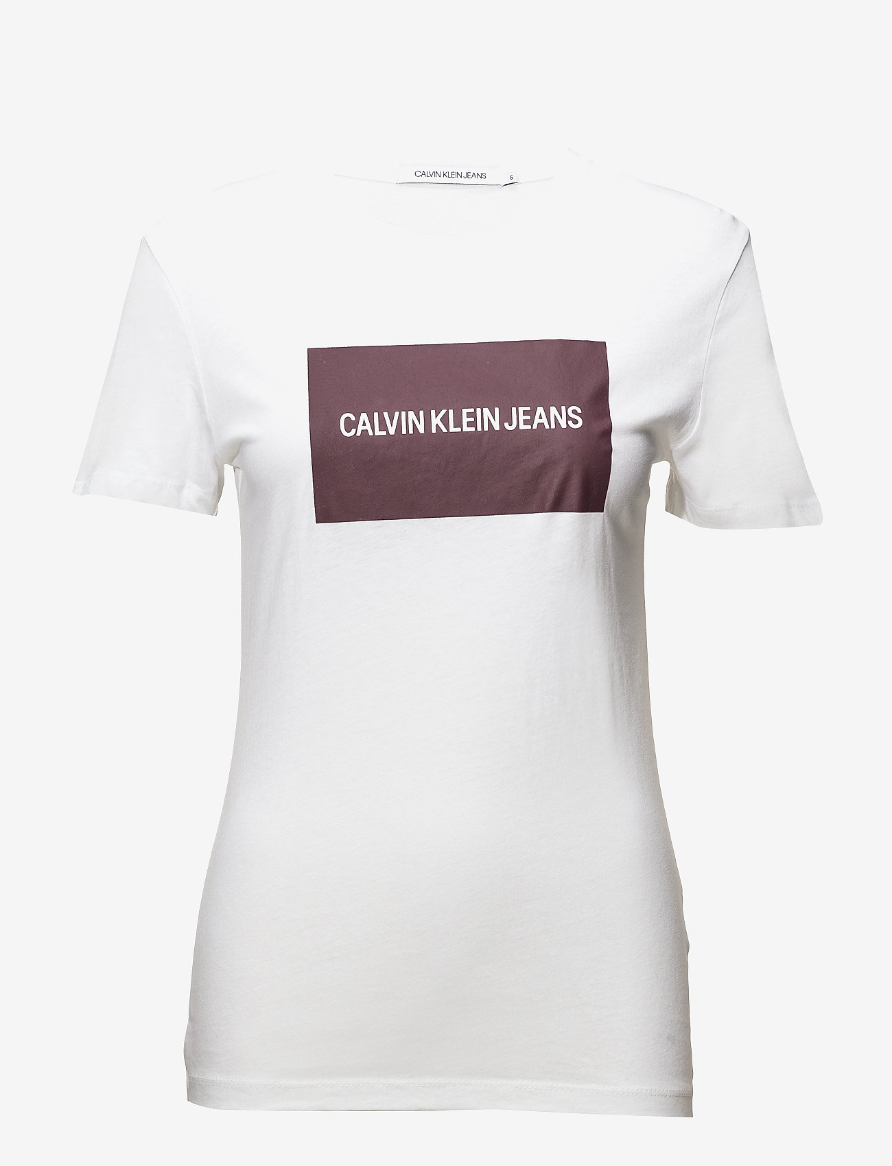 Calvin Klein Jeans - INSTITUTIONAL BOX RE - bright white/ tawny port - 0