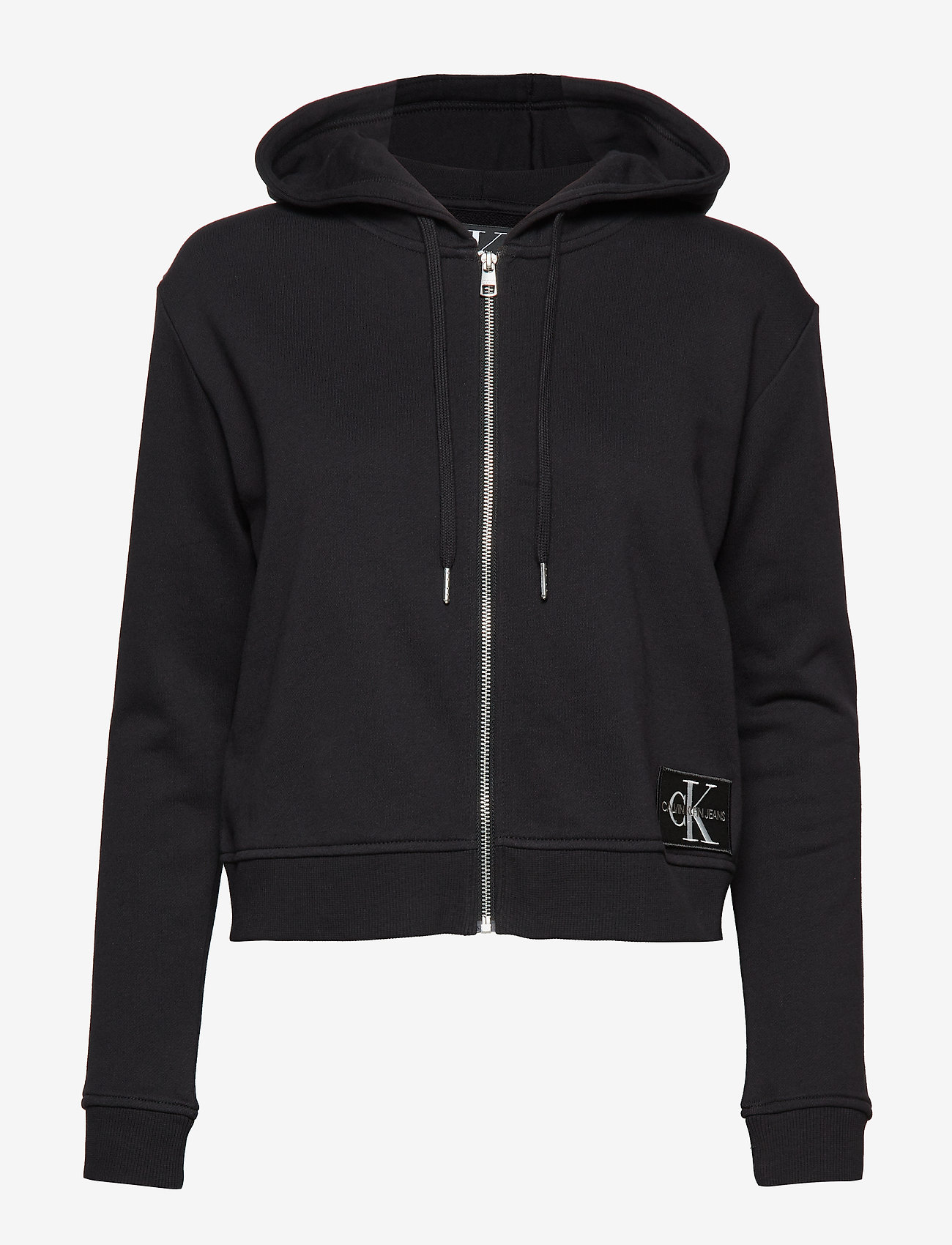 BOXY ZIP UP MONOGRAM - CK BLACK