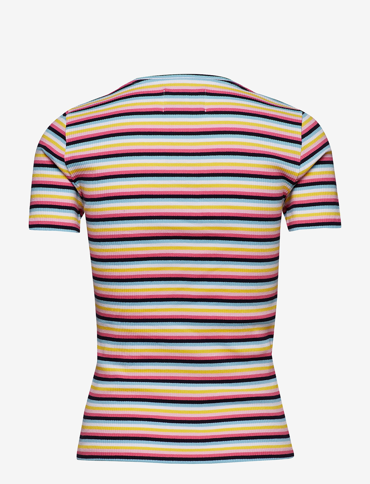 Calvin Klein Jeans - STRIPE RIB T-SHIRT - yellow/red/blue/white - 1