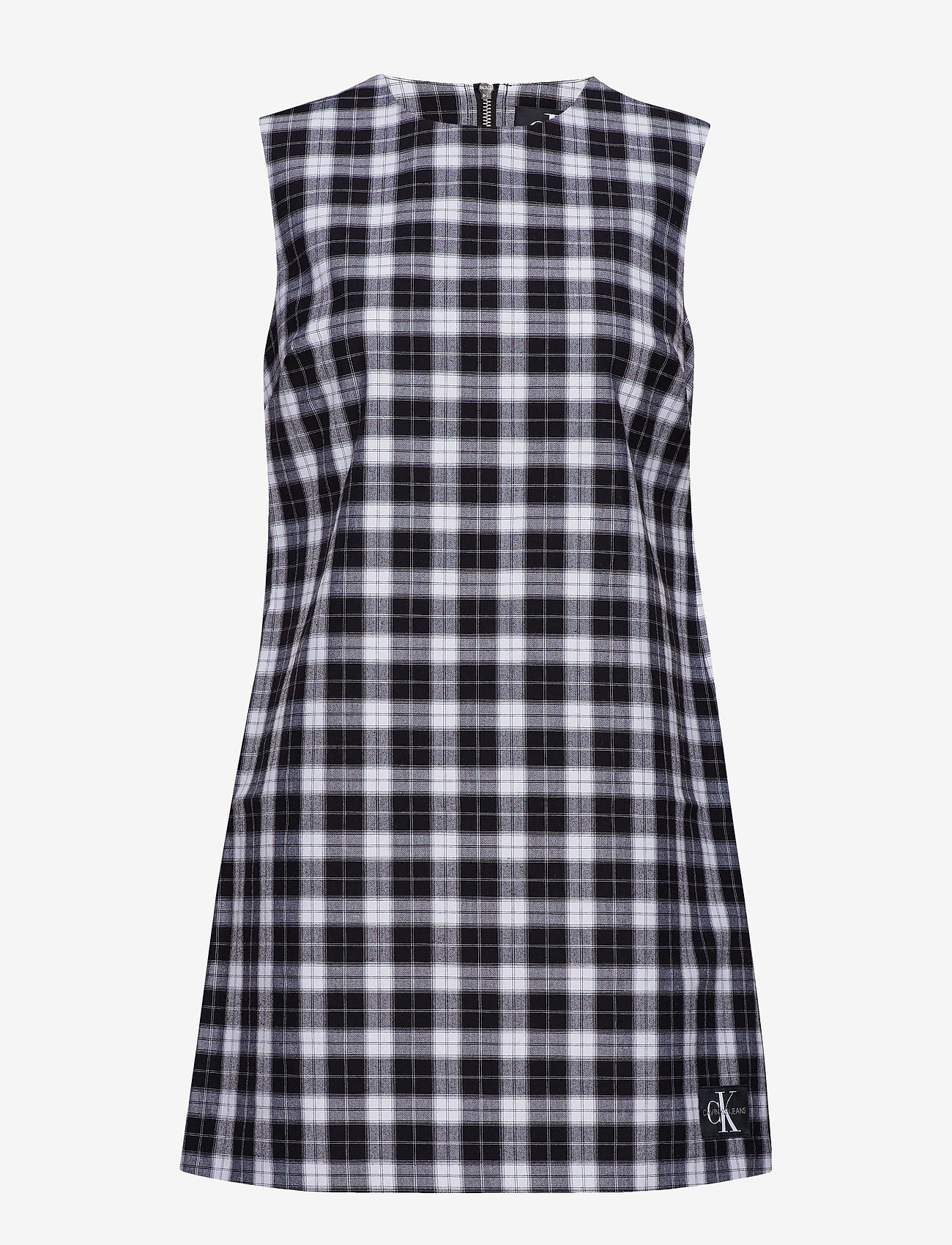 Calvin Klein Jeans - CHECK SHIFT DRESS, 0 - ck black - 0