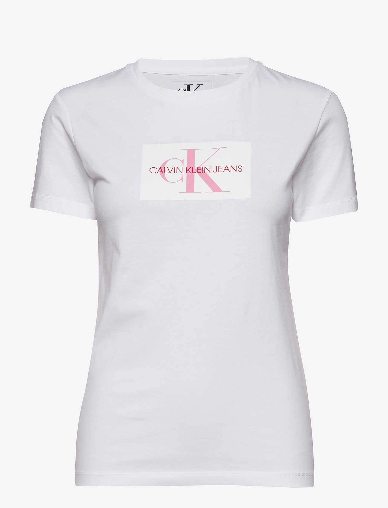 FLOCK MONOGRAM SLIM, - BRIGHT WHITE