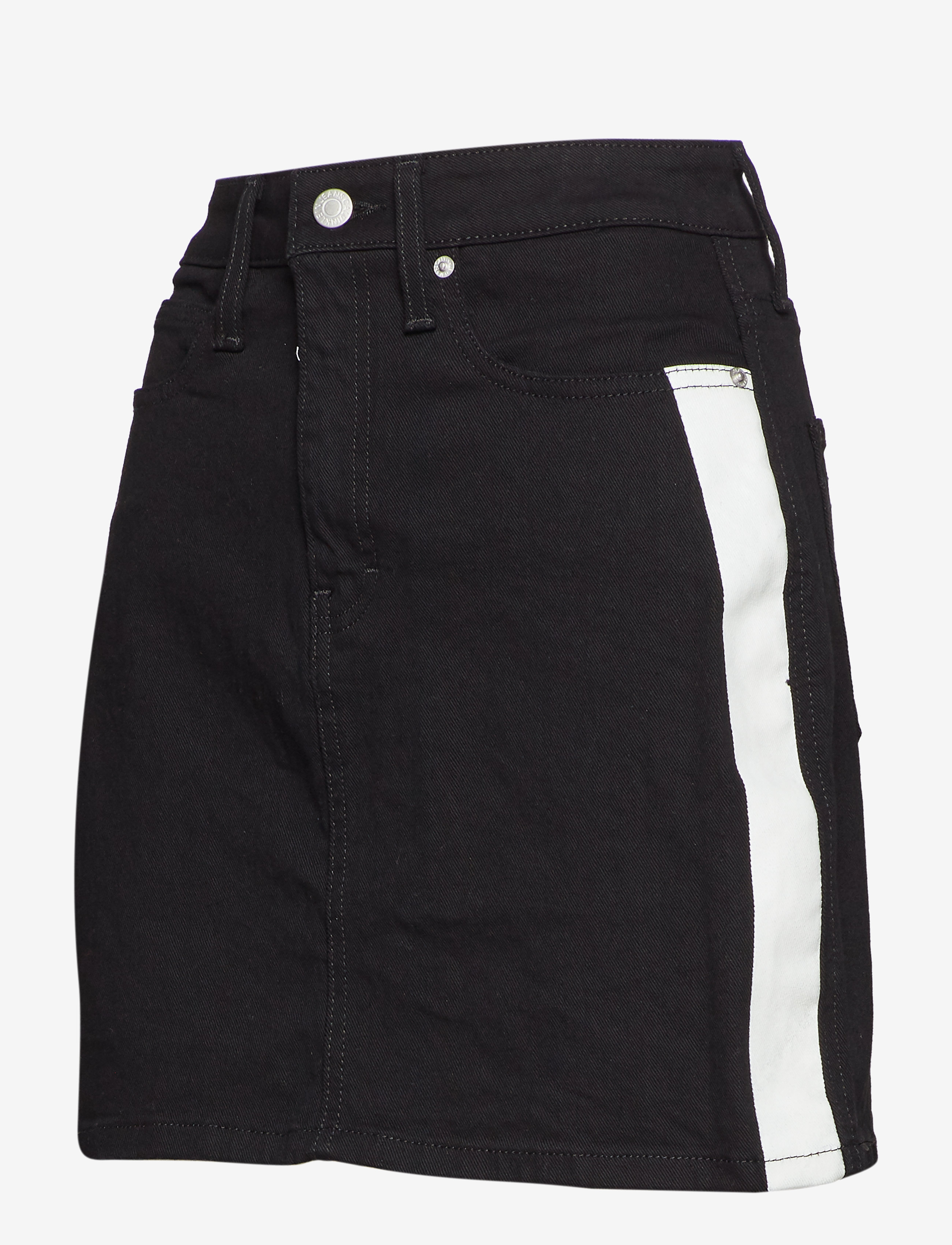 Calvin Klein Jeans - HR MINI SKIRT - black/ white stripe - 2